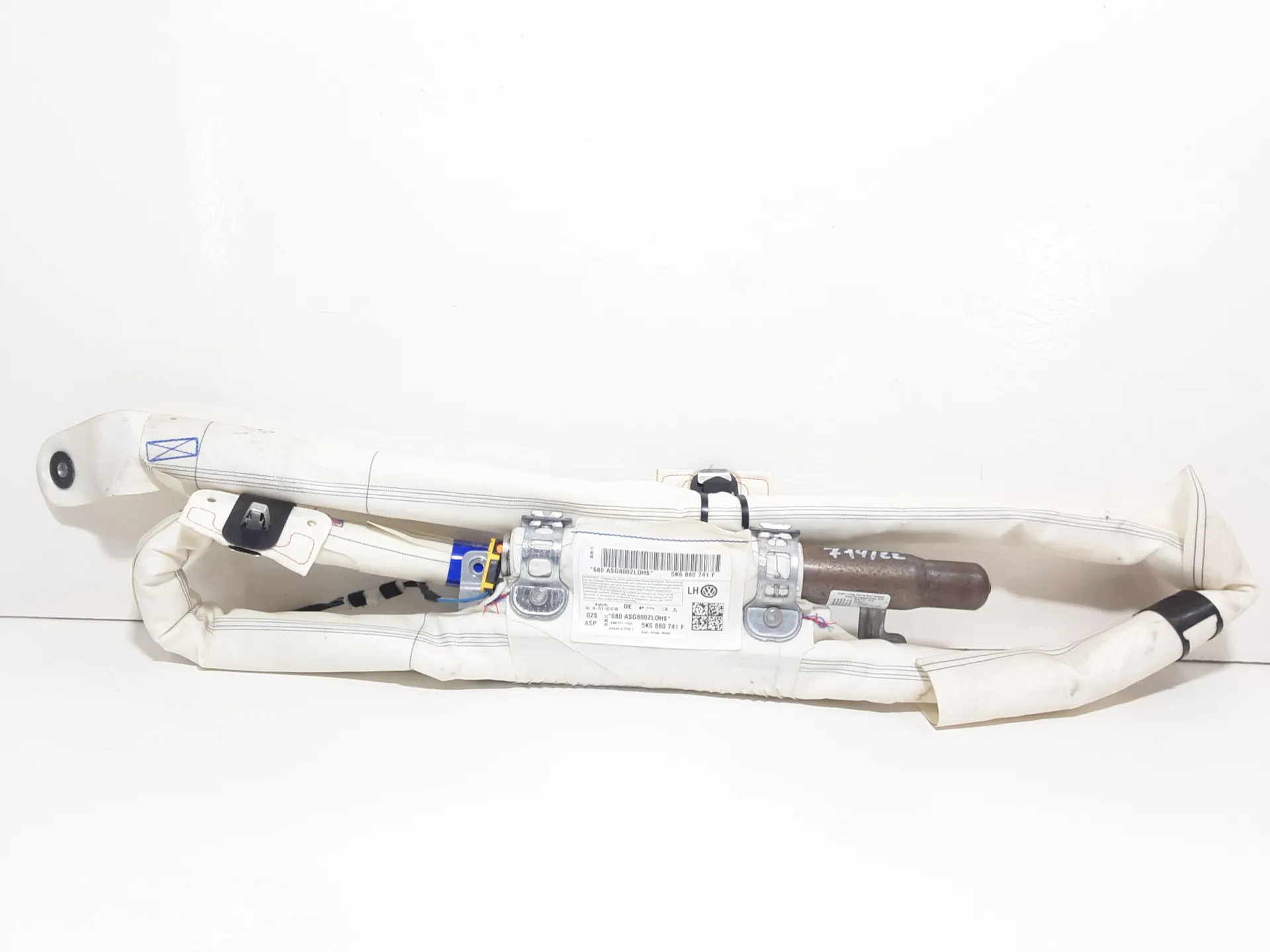 AIRBAG A TENDINA LATERALE SINISTRO GUIDA con codice 5K6880741F da VOLKSWAGEN Golf 6 Berlina (08>12) 1600 Diesel 77 kW / 105 CV con codice motore CAY/CAYC (2011)