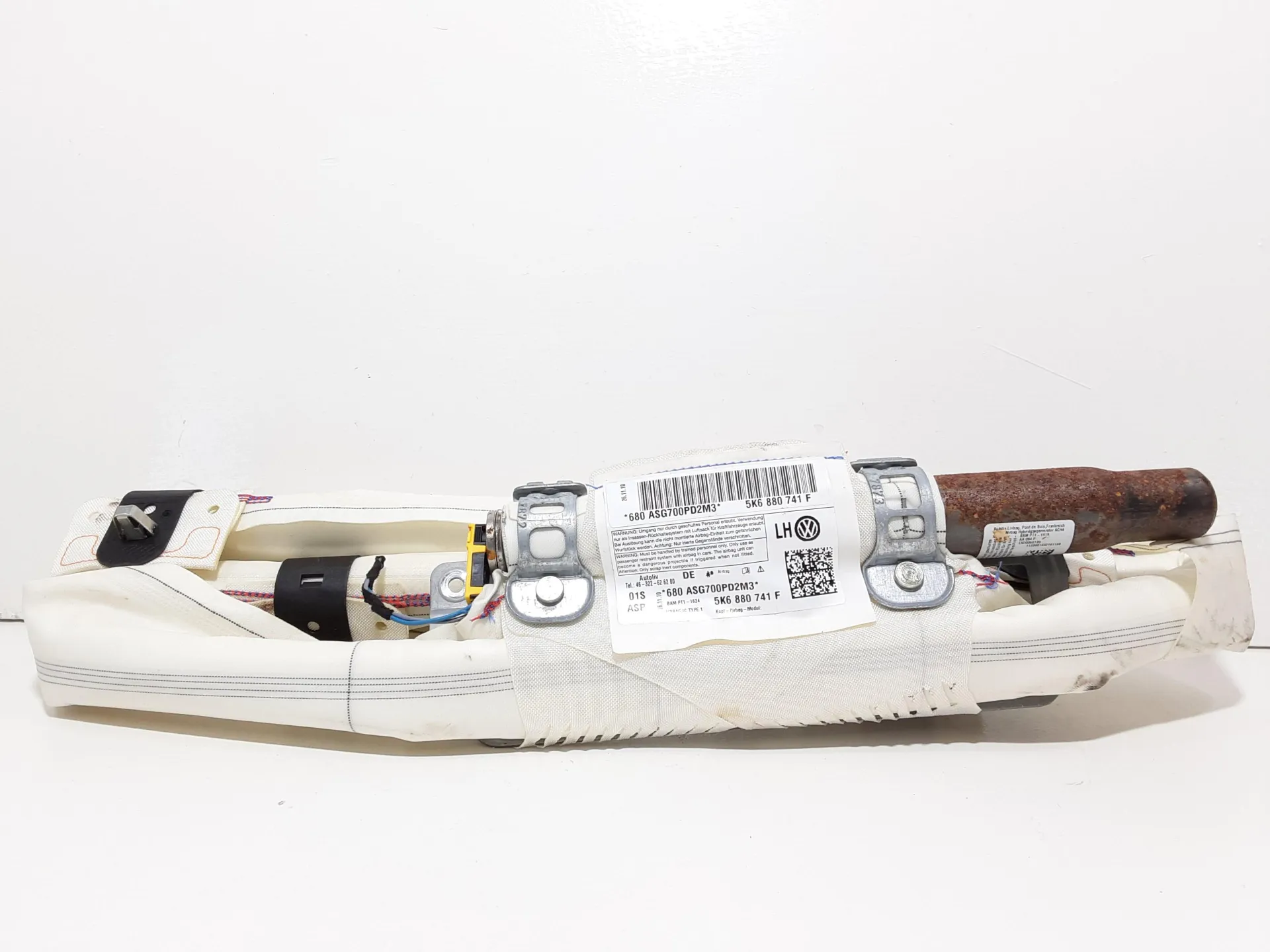 AIRBAG A TENDINA LATERALE SINISTRO GUIDA con codice 5K6880741F da VOLKSWAGEN Golf 6 Berlina (08>12) 1400 Benzina 59 kW / 80 CV con codice motore CGG/CGGA (2011)