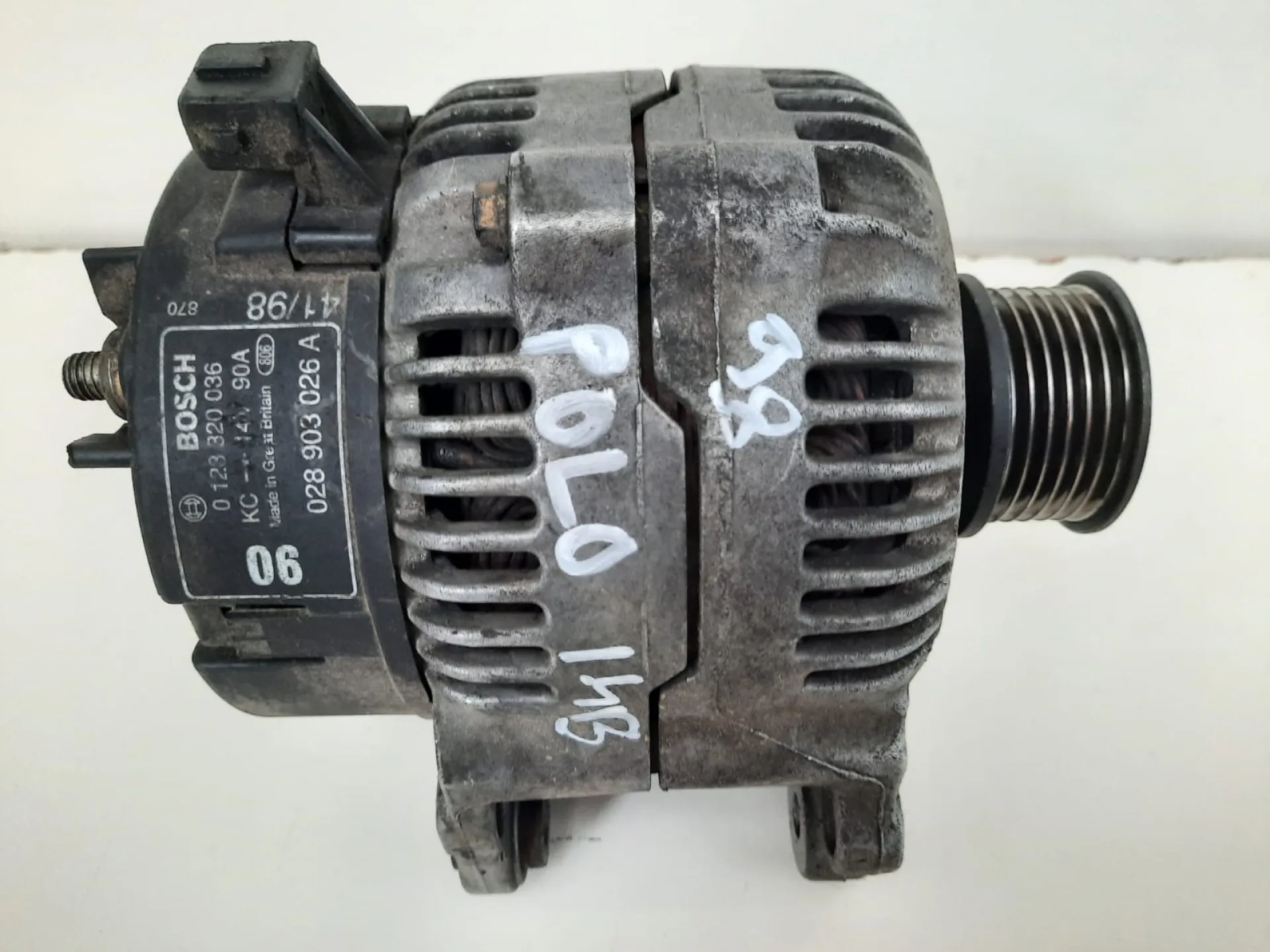 Alternatore Volkswagen Polo del 1998 1.4 Benzina CODICE RICAMBIO : 0123320036