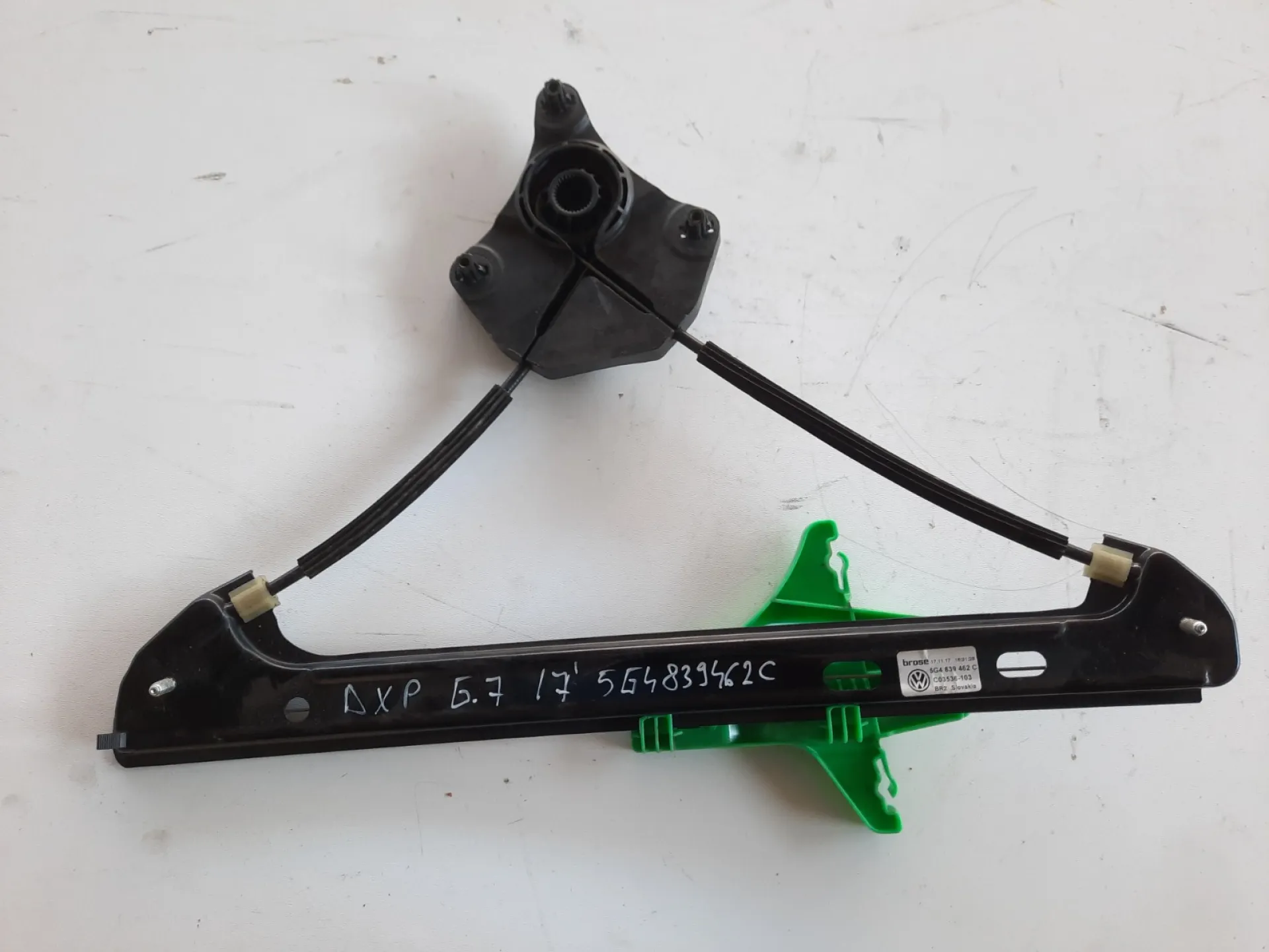 Alzavetro posteriore destro per VW Golf 7 1.4 B del 2017 CODICE RICAMBIO : 5G4839462C