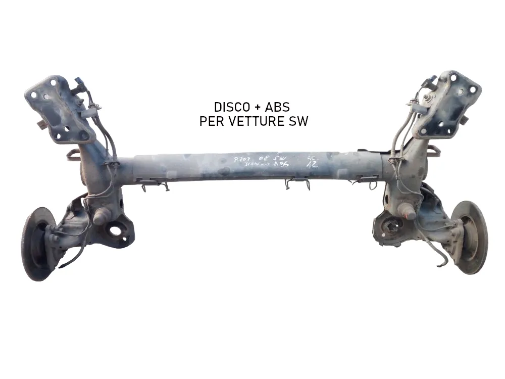 ASSALE POSTERIORE con codice 5148W0 da PONTE POSTERIORE PEUGEOT 207 S. Wagon con codice motore 9HZ/9HZ Diesel 1600 (07>09)