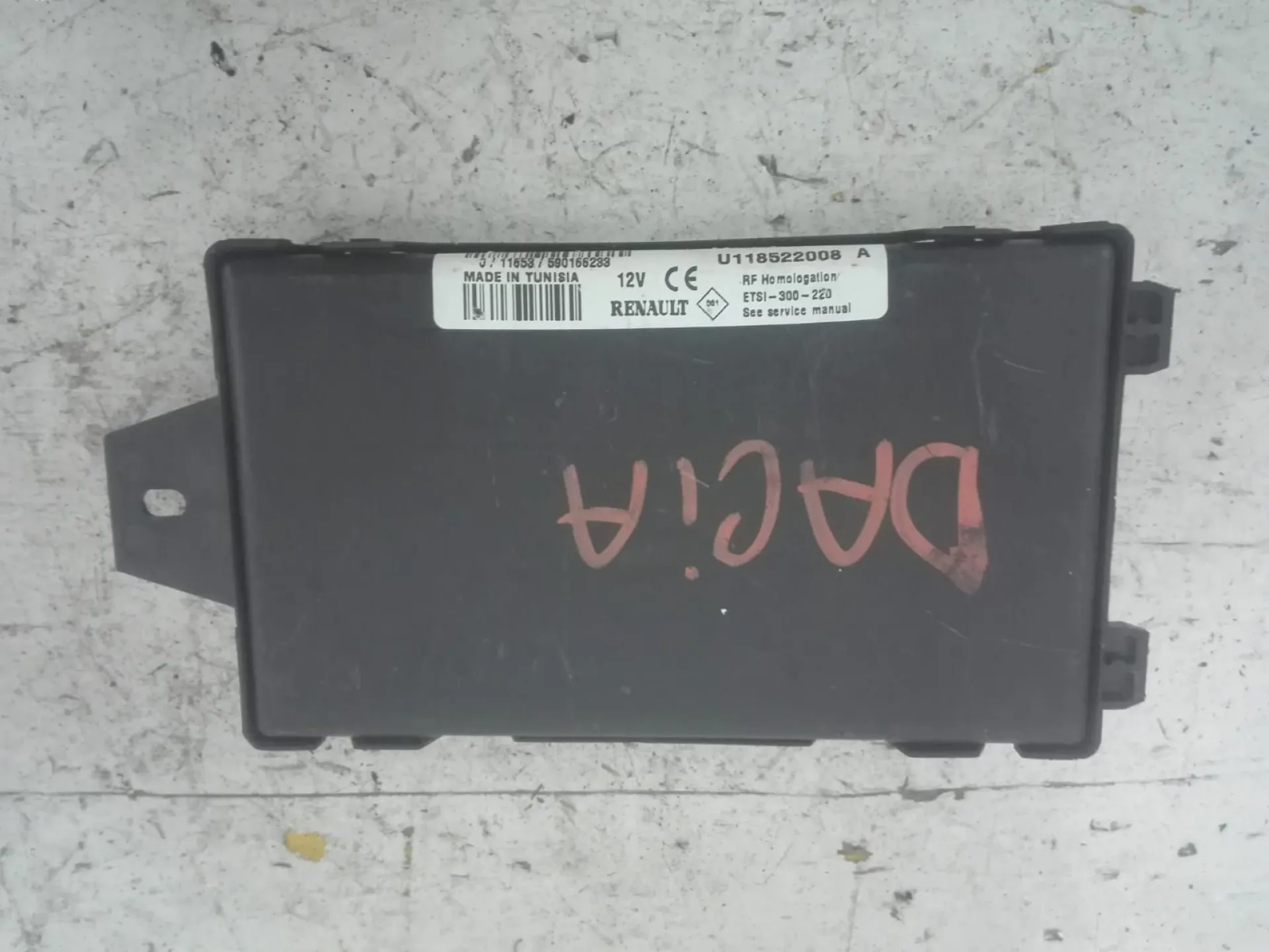 8200564718 / U118522008A / 590166233 BODY COMPUTER DACIA Sandero 1Â° Serie 1400 Diesel (2009)