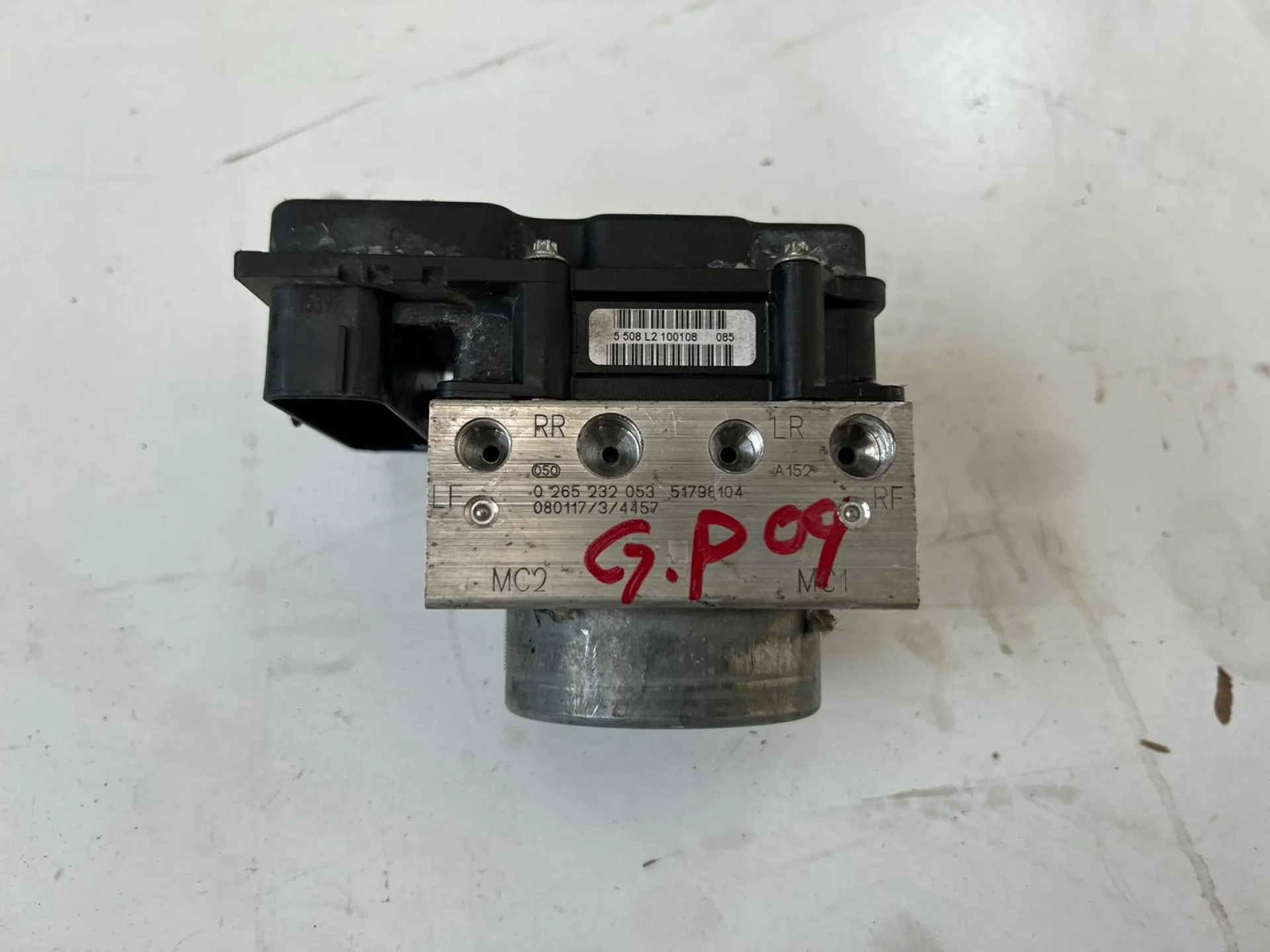 Centralina ABS Fiat Grande Punto 1.2 B del 2009 CODICE RICAMBIO : 0265232053