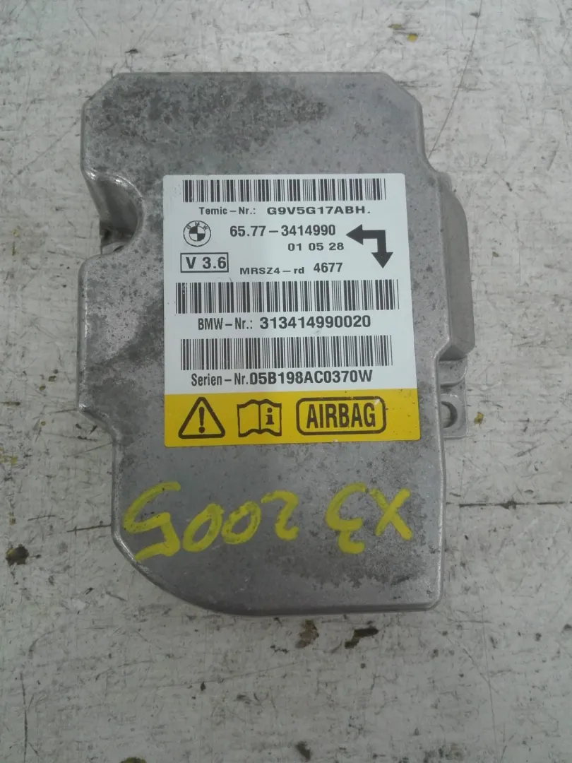 CENTRALINA AIRBAG con codice 313414990020 da BMW X3 1Â° Serie 2000 Diesel (2005)