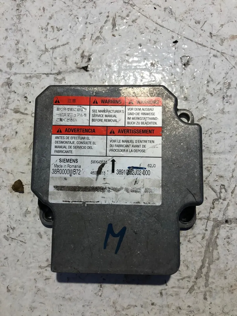 CENTRALINA AIRBAG con codice 3891062J02-000 da SUZUKI Swift 4Â° Serie (04>10) 1300 Benzina (2009)