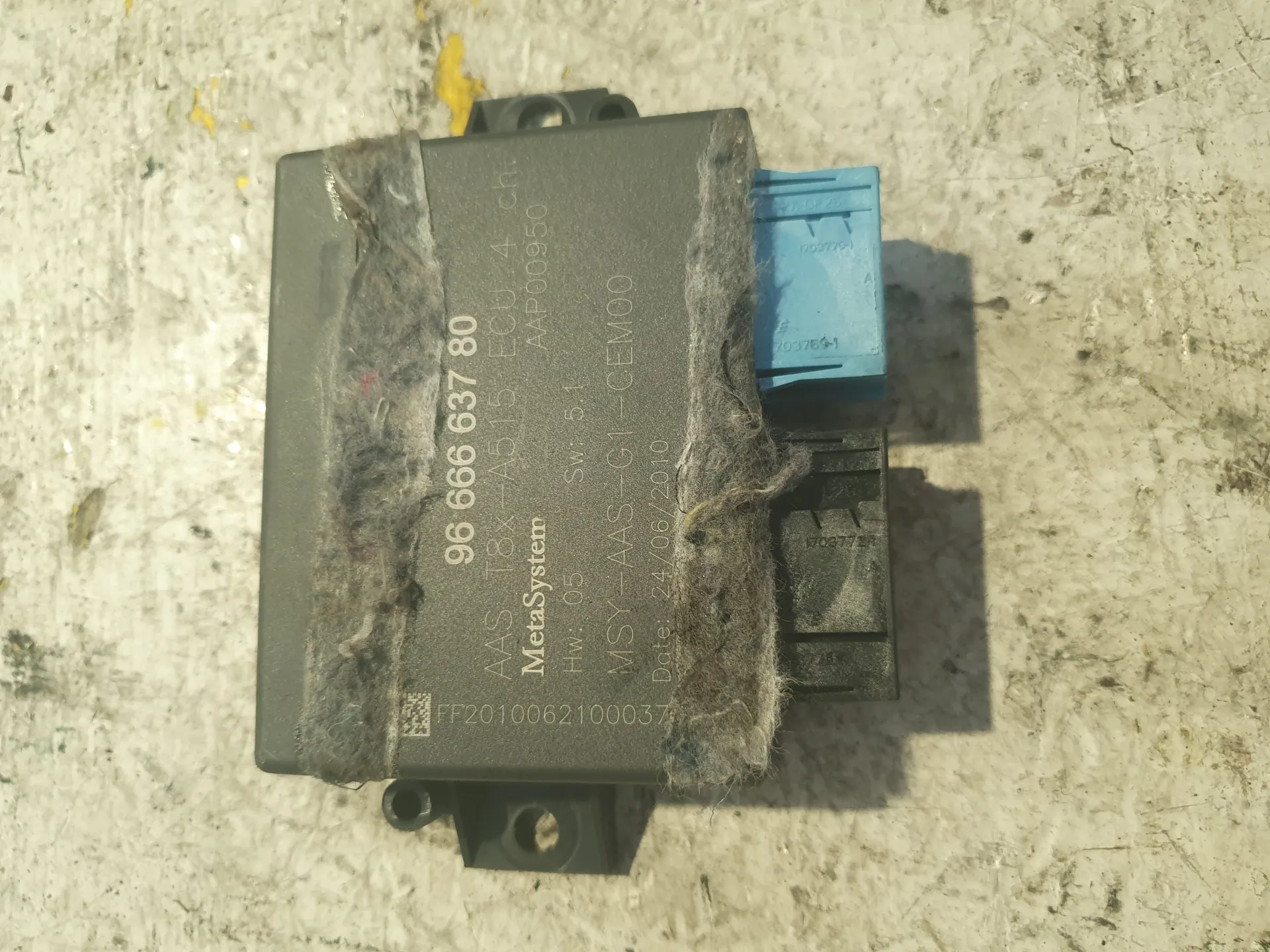 CENTRALINA PARK ASSIST con codice 9666663780 / AAP00950 da CITROEN C3 Serie (09>15) 1400 Benzina (2013)