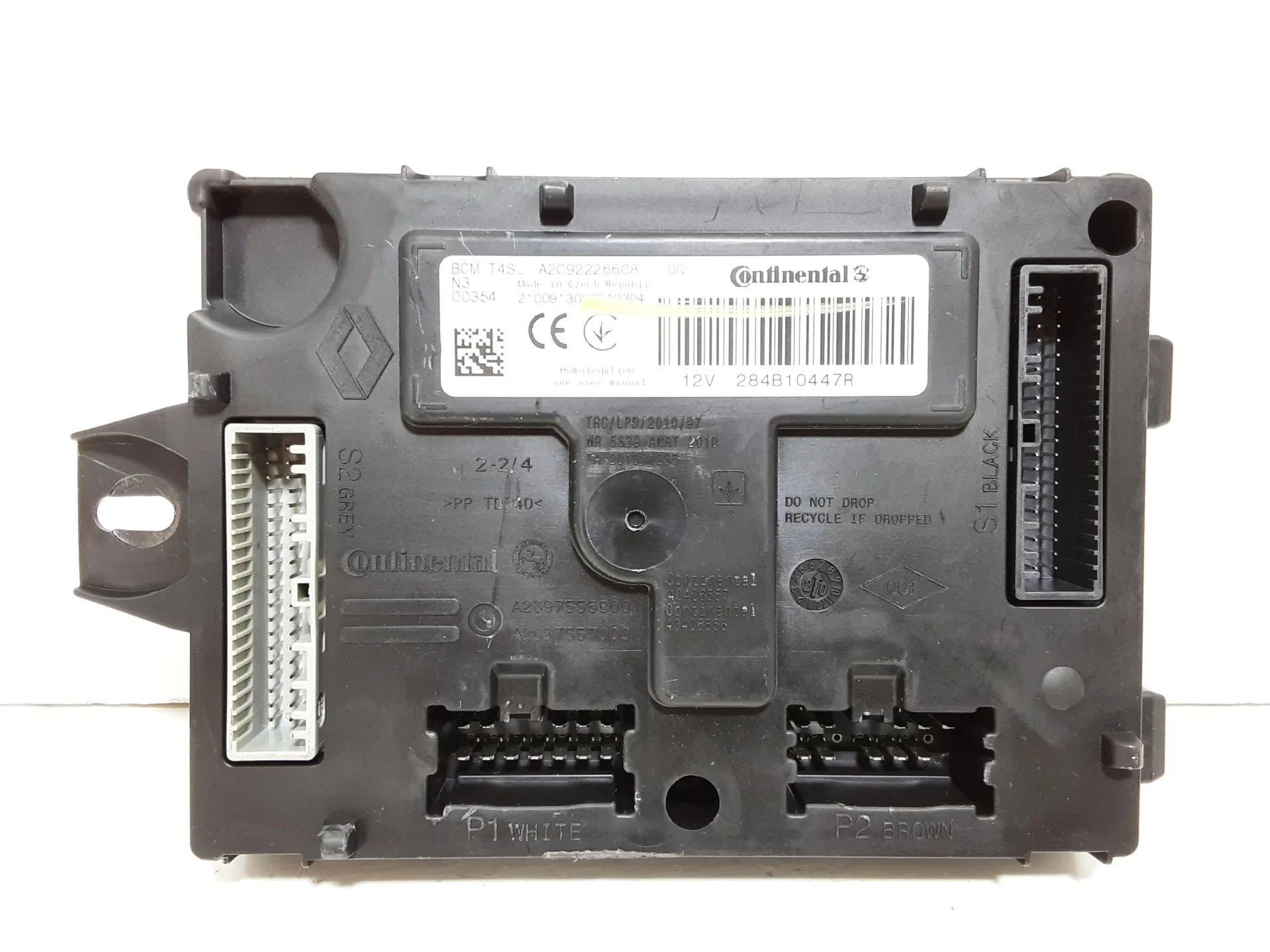 CENTRALINA BCM con codice 284B10447R da DACIA Sandero Serie II (12>20) 1000 Bifuel/Gas 74 kW / 101 CV con codice motore H4D D4/H4D 450, H4D 460 (2020)
