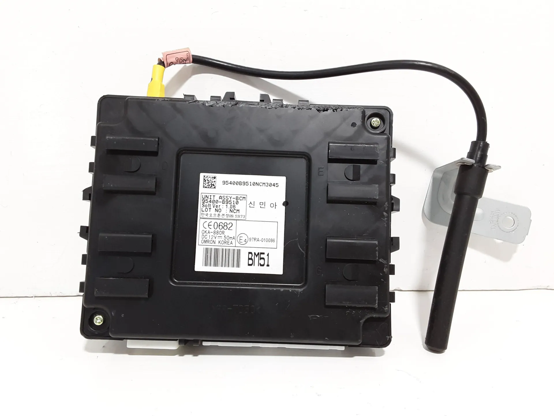 CENTRALINA BCM con codice 95400B9510 da HYUNDAI i10 2° Serie 1000 Benzina 49 kW / 67 CV con codice motore G3LA/G3LA (2018)