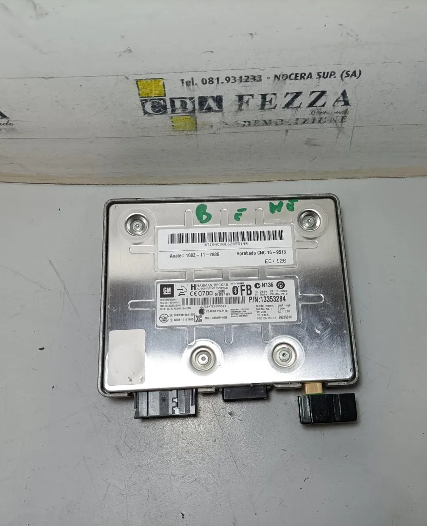CENTRALINA BLUE & ME con codice 13353284 da OPEL Astra J 2Â° Serie Benzina (2013)