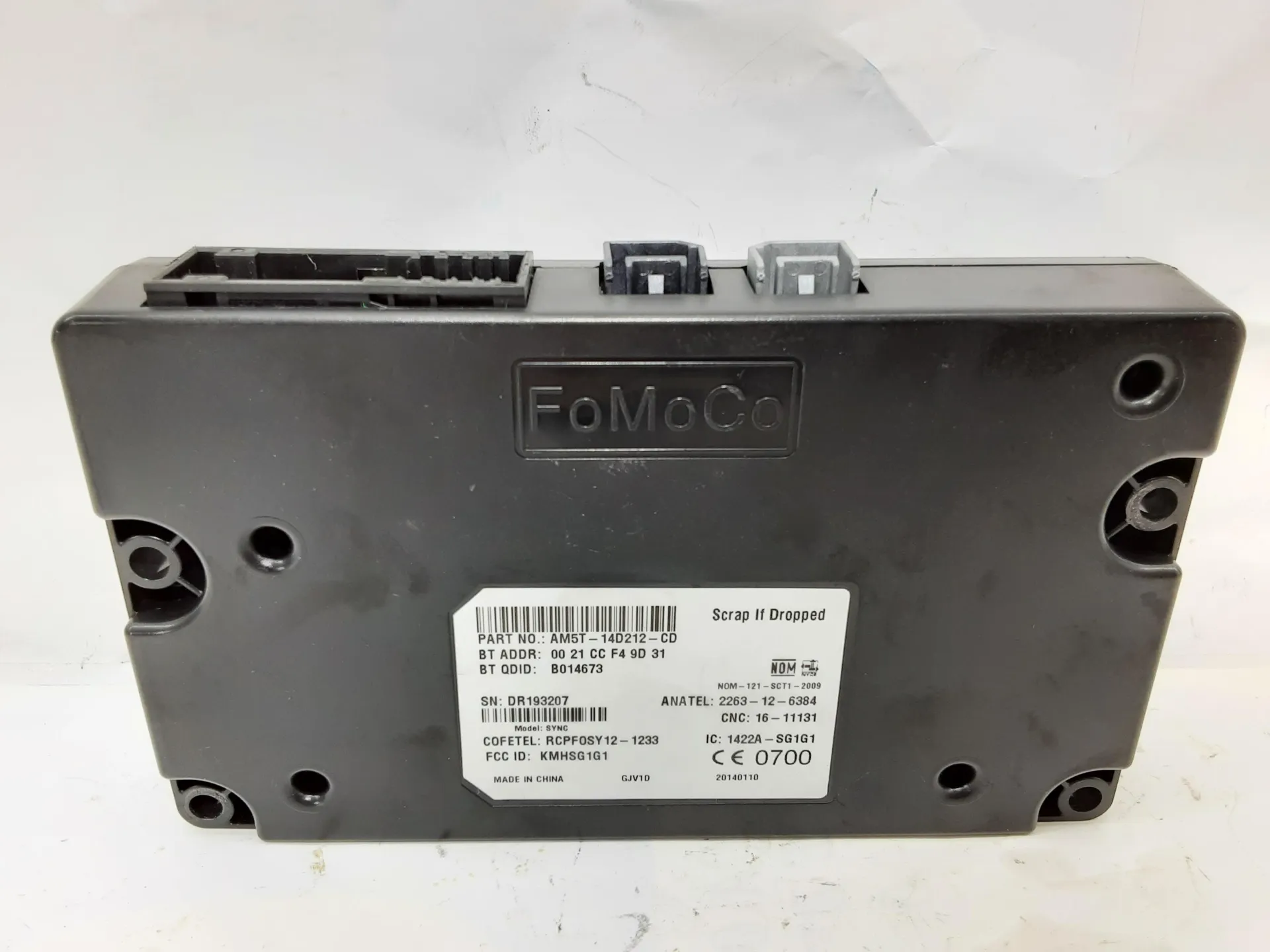 CENTRALINA BLUETOOTH TELEFONO con codice AM5T14D212CD da FORD C - Max Serie (10>) 1600 Diesel 85 kW / 115 CV con codice motore T1DA/T1DA, T1DB (2014)