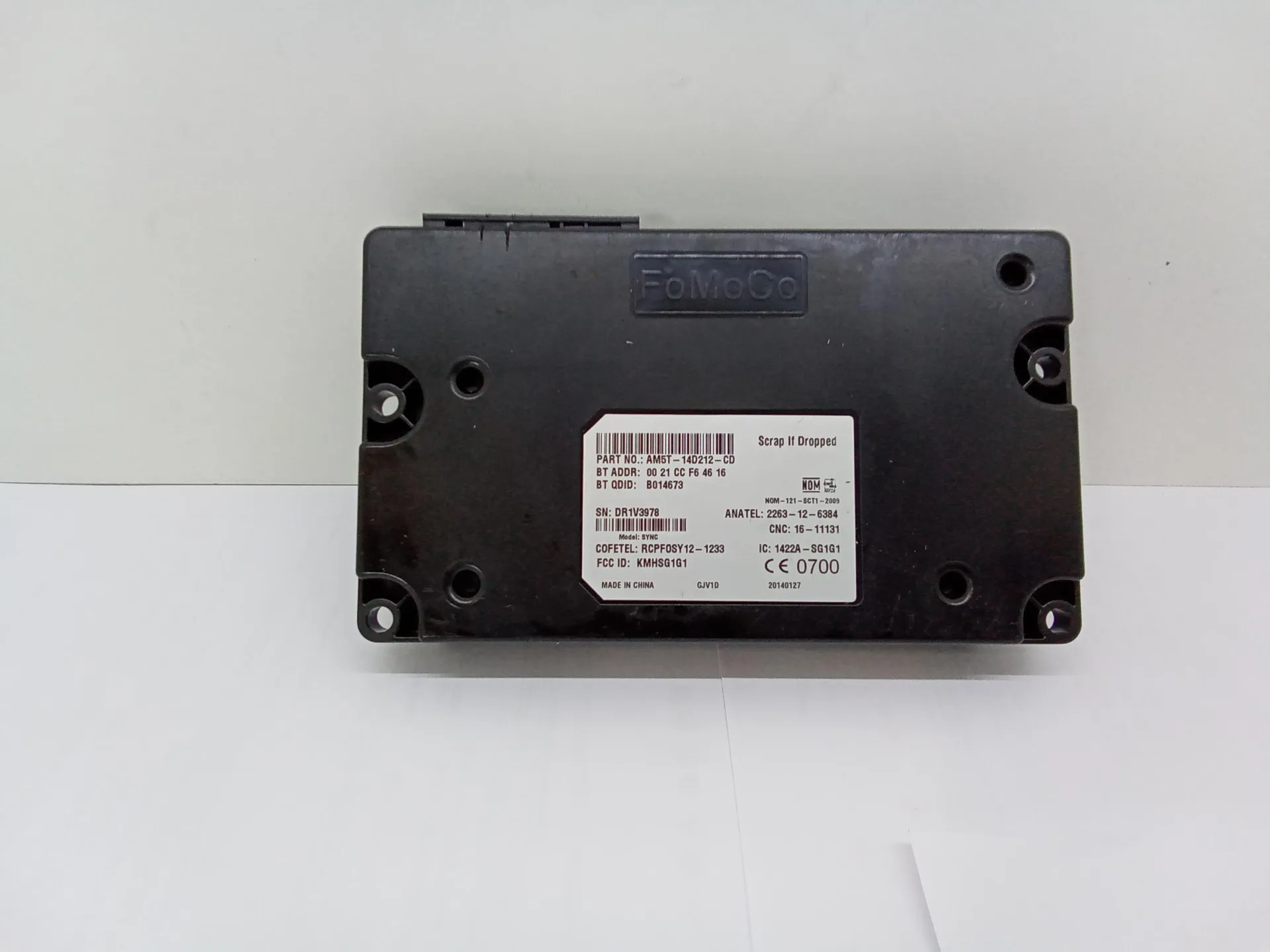 CENTRALINA BLUETOOTH TELEFONO con codice Am5t-14d212 da FORD Fiesta 6Â° Serie Benzina (2011)