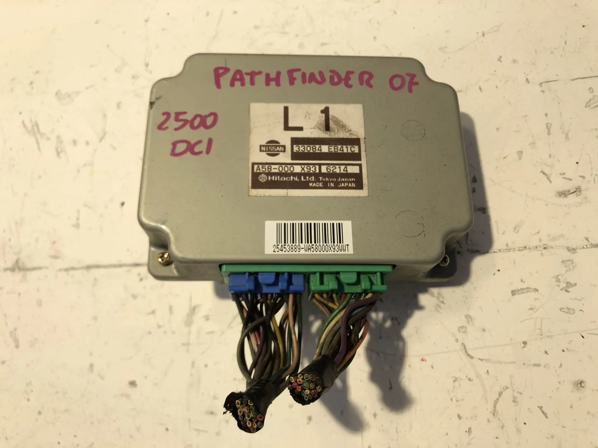 CENTRALINA CAMBIO con codice 33084EB41C / A58000X93 / 25453889 / WA58000X93WWT da NISSAN Pathfinder 2Â° Serie 2500 Diesel (2007)