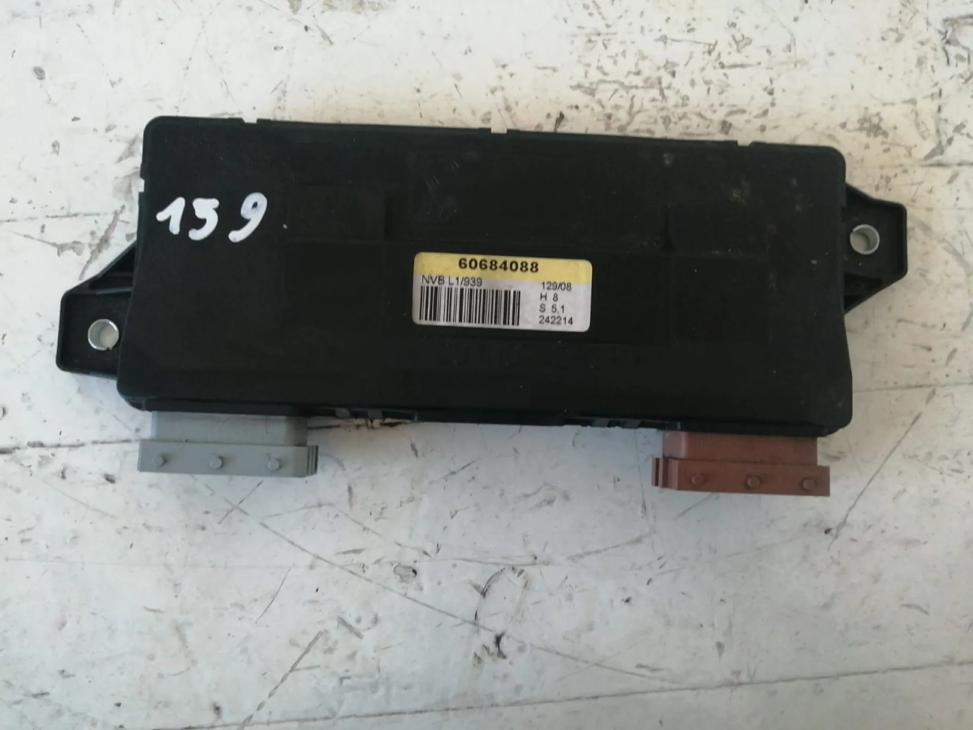CENTRALINA CHIUSURA CENTRALIZZATA con codice 60684088 da ALFA ROMEO 159 Berlina Serie (939_) (05>11) 1900 Diesel (2008)