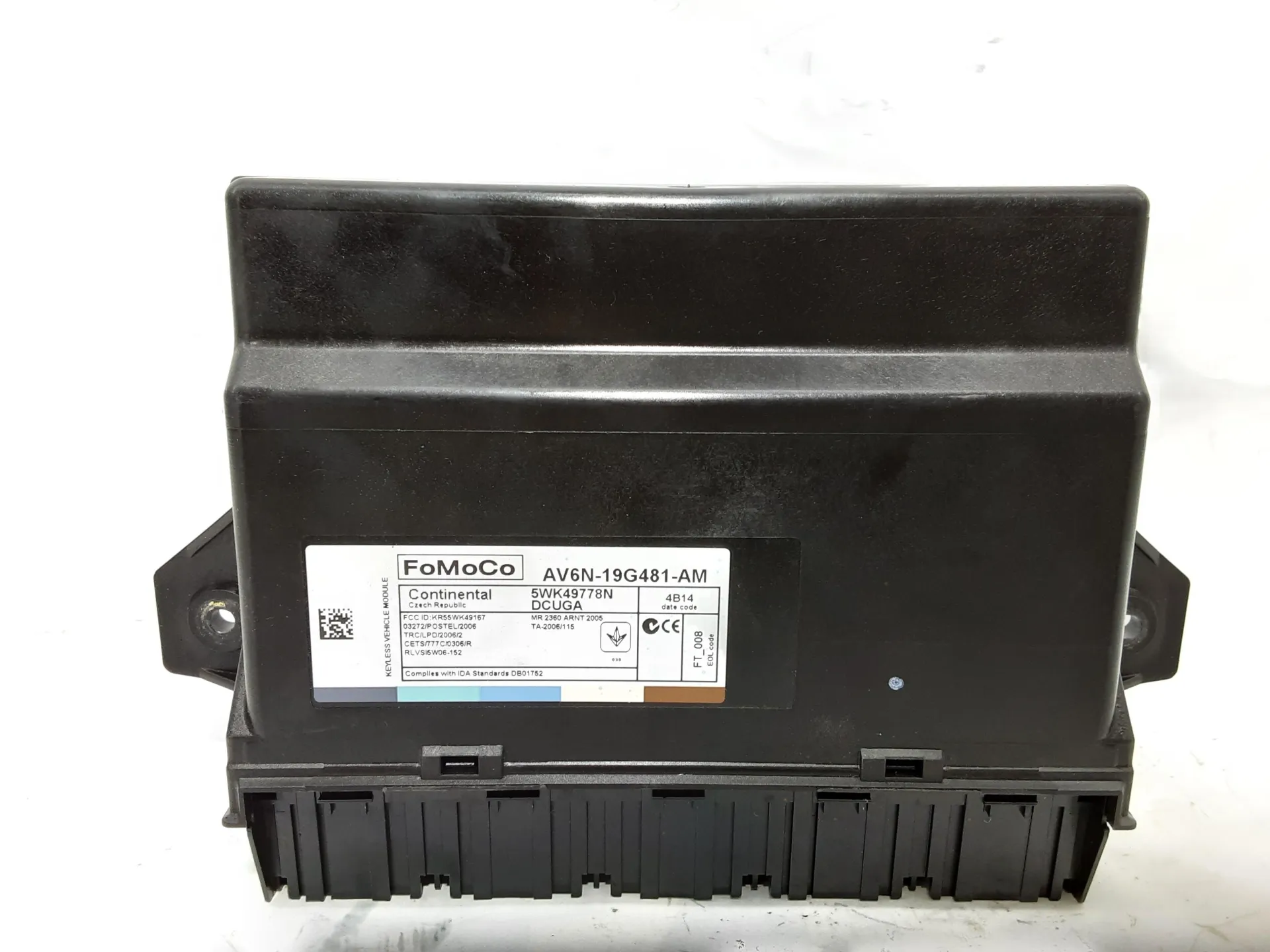 CENTRALINA CHIUSURA CENTRALIZZATA con codice AV6N19G481AM da FORD C - Max Serie (10>) 1600 Diesel 85 kW / 115 CV con codice motore T1DA/T1DA, T1DB (2014)