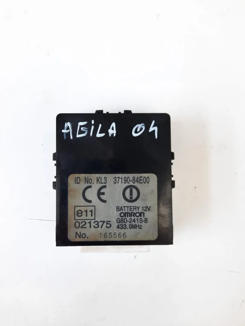 Centralina chiusure Opel Agila 1.2 B del 2004 CODICE RICAMBIO : 37190-84E00