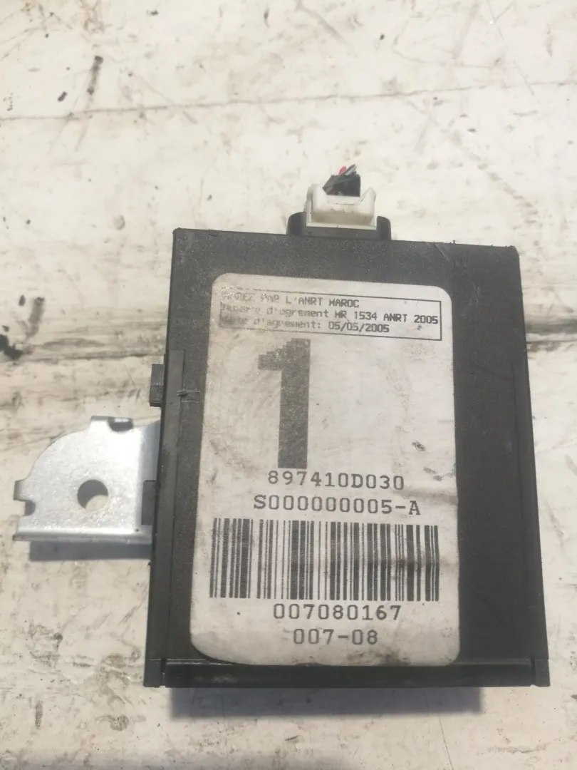 CENTRALINA CHIUSURE con codice 897410D030 / S000000005 / 007080167 da TOYOTA Yaris Serie (08>11) 1000 Benzina (2009)