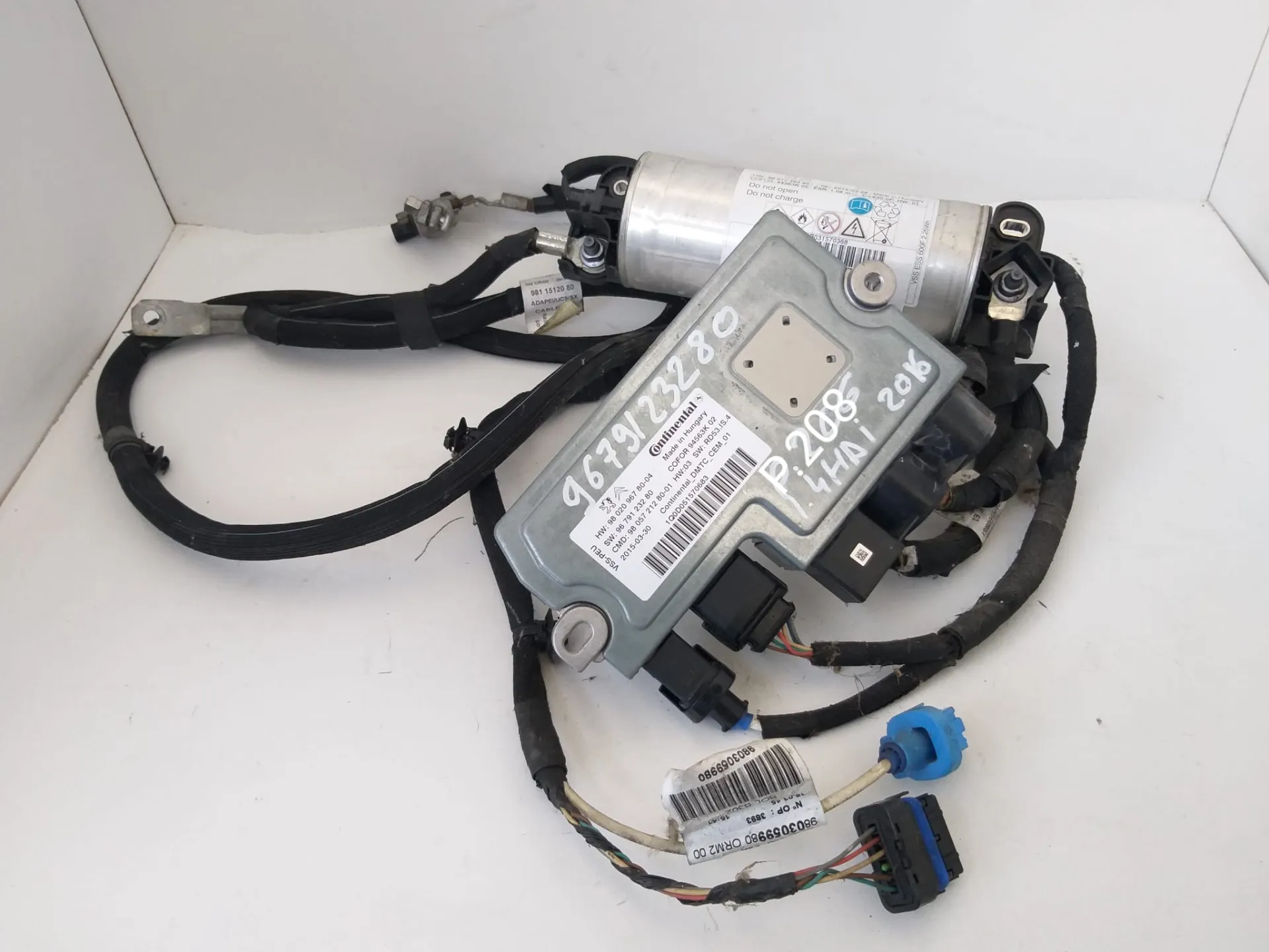Centralina ECU Start e Stop Peugeot 208 del 2016 1.4 HDI CODICE RICAMBIO : 9679123280