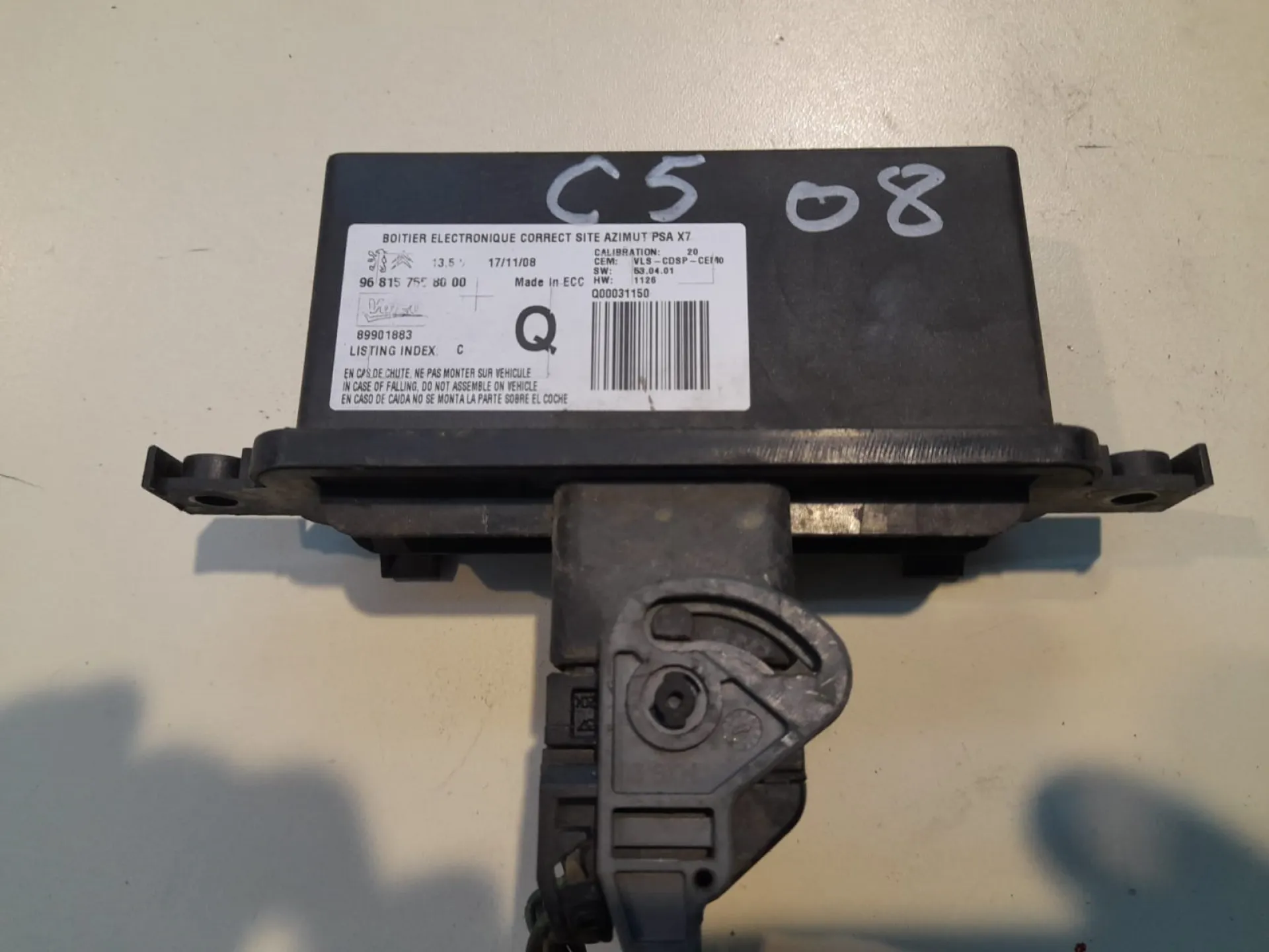 Centralina fari Citroen C5 2.7 D del 2008 CODICE RICAMBIO : 89901883