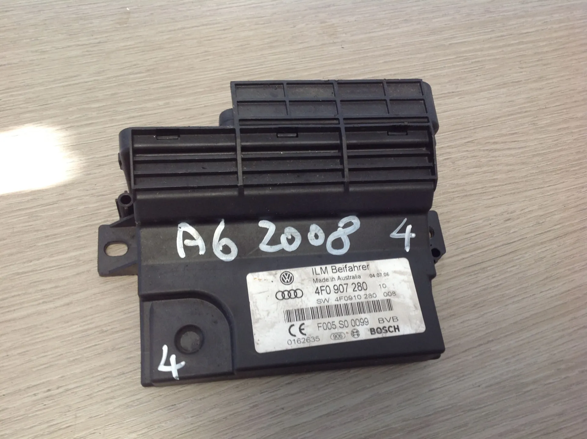 4F0907280 F005S00099 4F0910280008 CENTRALINA GATEWAY AUDI A6 Berlina Serie C6 (4F2) (04>12) Diesel (2007)