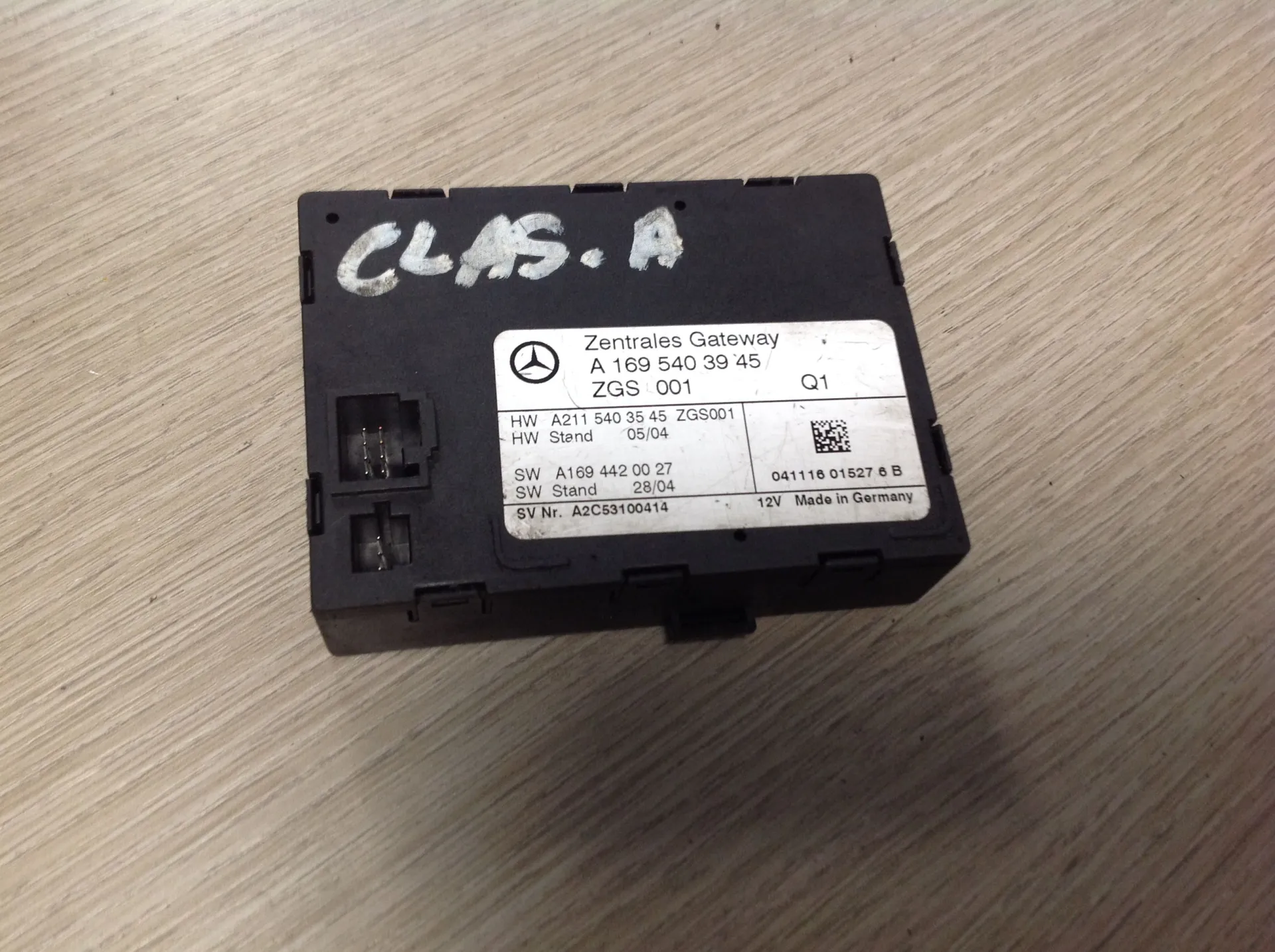 CENTRALINA GATEWAY con codice A1695403945 da MERCEDES Classe A W169 3Â° Serie Benzina