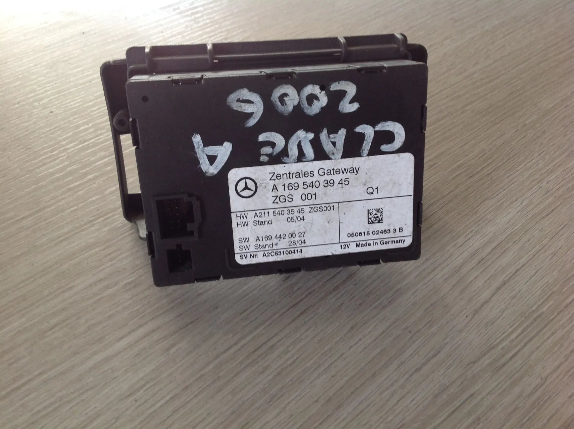 CENTRALINA GATEWAY con codice A1695403945 da MERCEDES Classe A W169 3Â° Serie Diesel (2006)