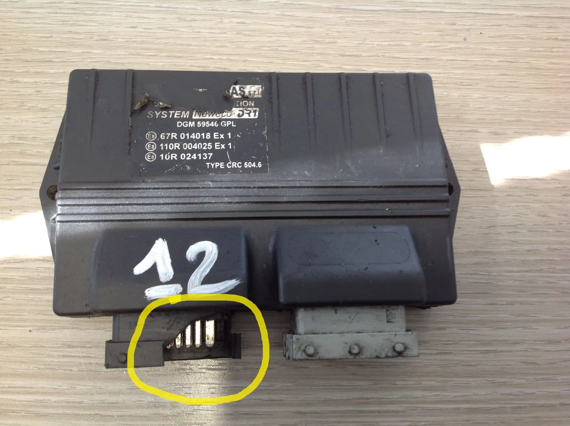 CENTRALINA GPL con codice MOTORGAS SYSTEM NEWECO DR1 CRC504.6 da CHEVROLET Matiz 2Â° Serie Benzina