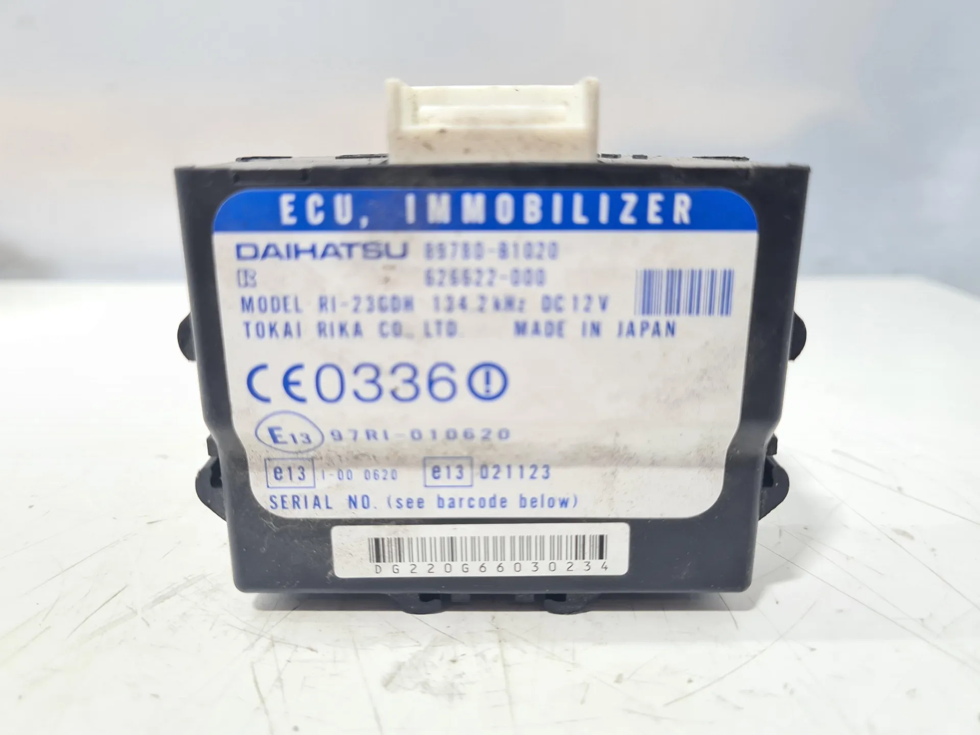 CENTRALINA IMMOBILIZER con codice 89789-B1020 da DAIHATSU Trevis 2° Serie 1000 Benzina 43 kW / 58 CV