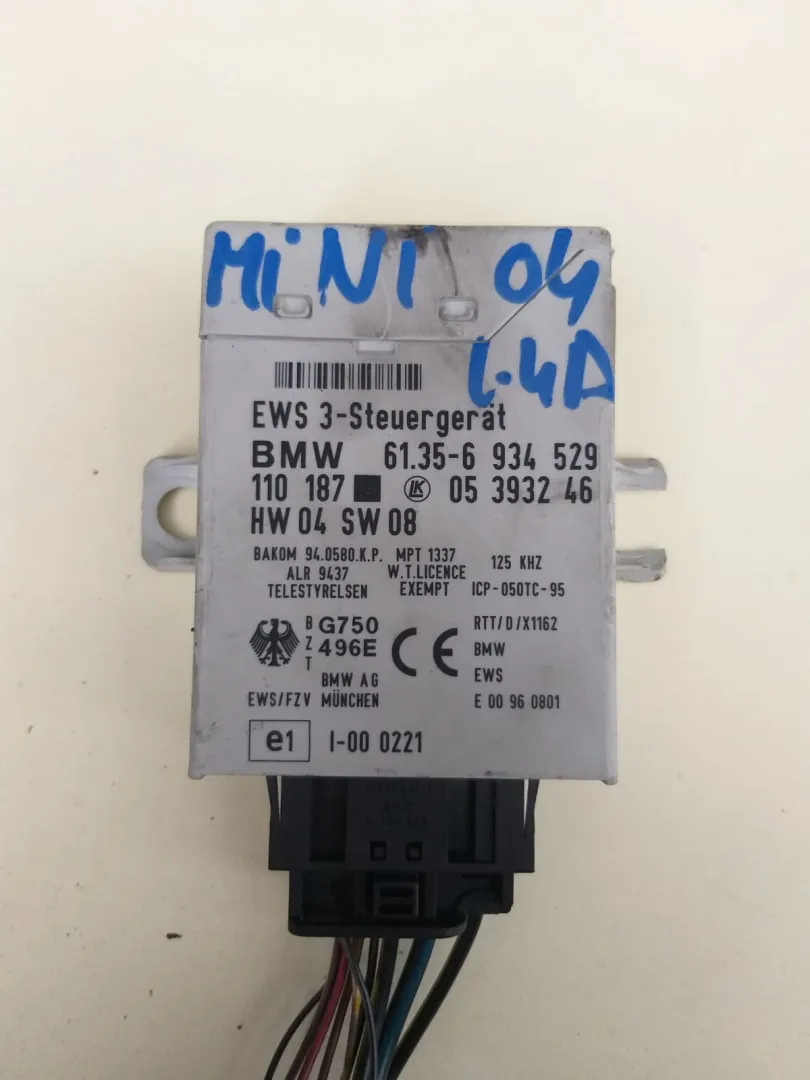 Centralina Immobilizer Mini Cooper del 2004 1.4 Diesel CODICE RICAMBIO : 61.35-6934529