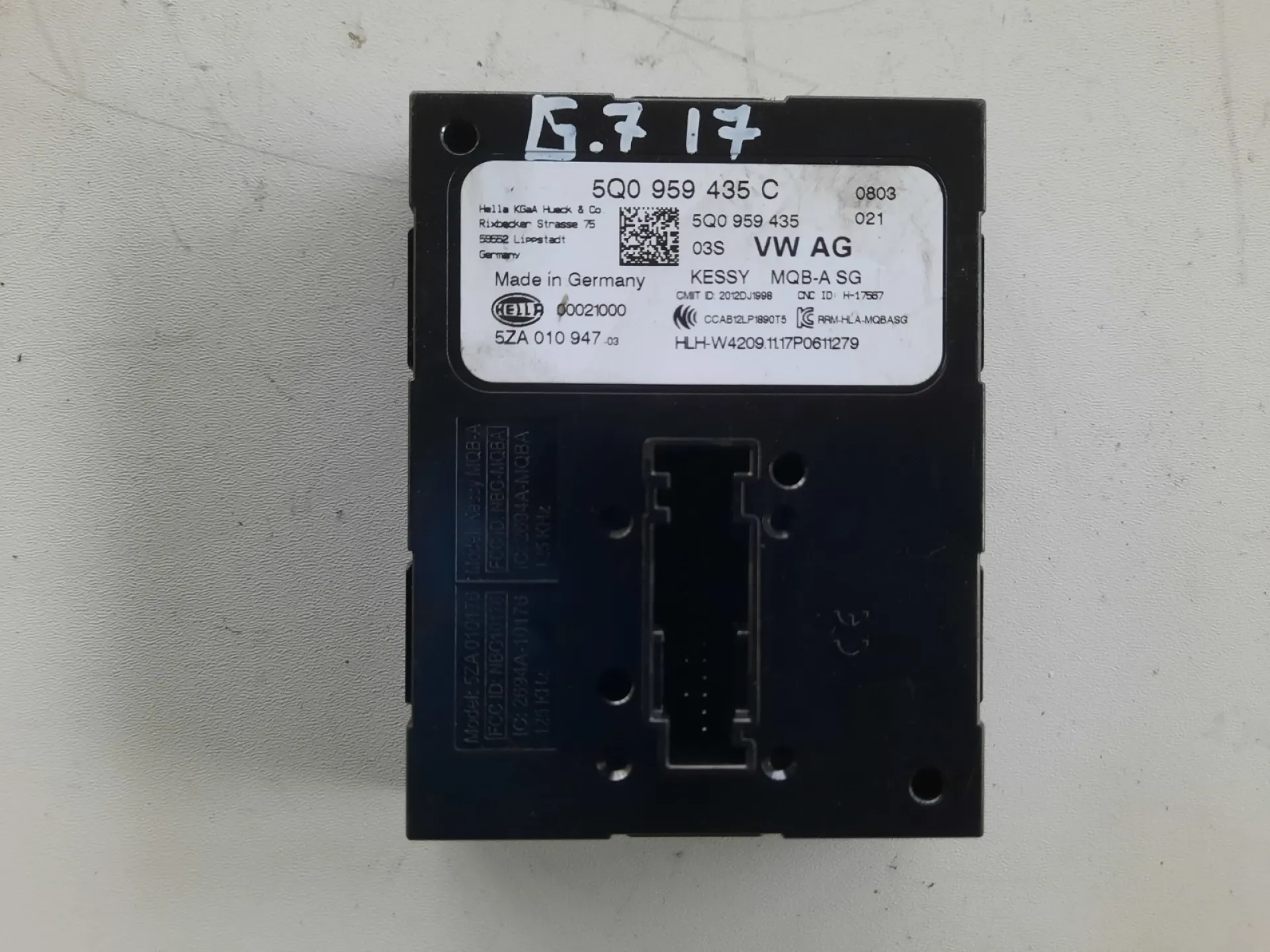 Centralina Keyless per VW Golf 1.4 B del 2017 CODICE RICAMBIO : 5Q0959435C