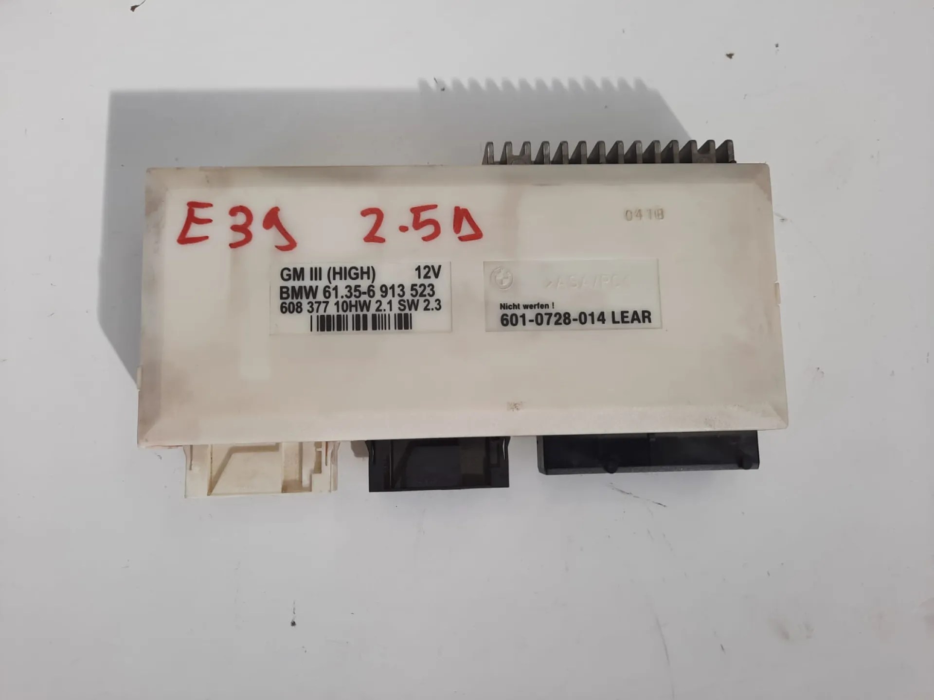Centralina modulo di controllo BMW Serie 5 E39 2.5 D del 2002 CODICE RICAMBIO : 61356913523
