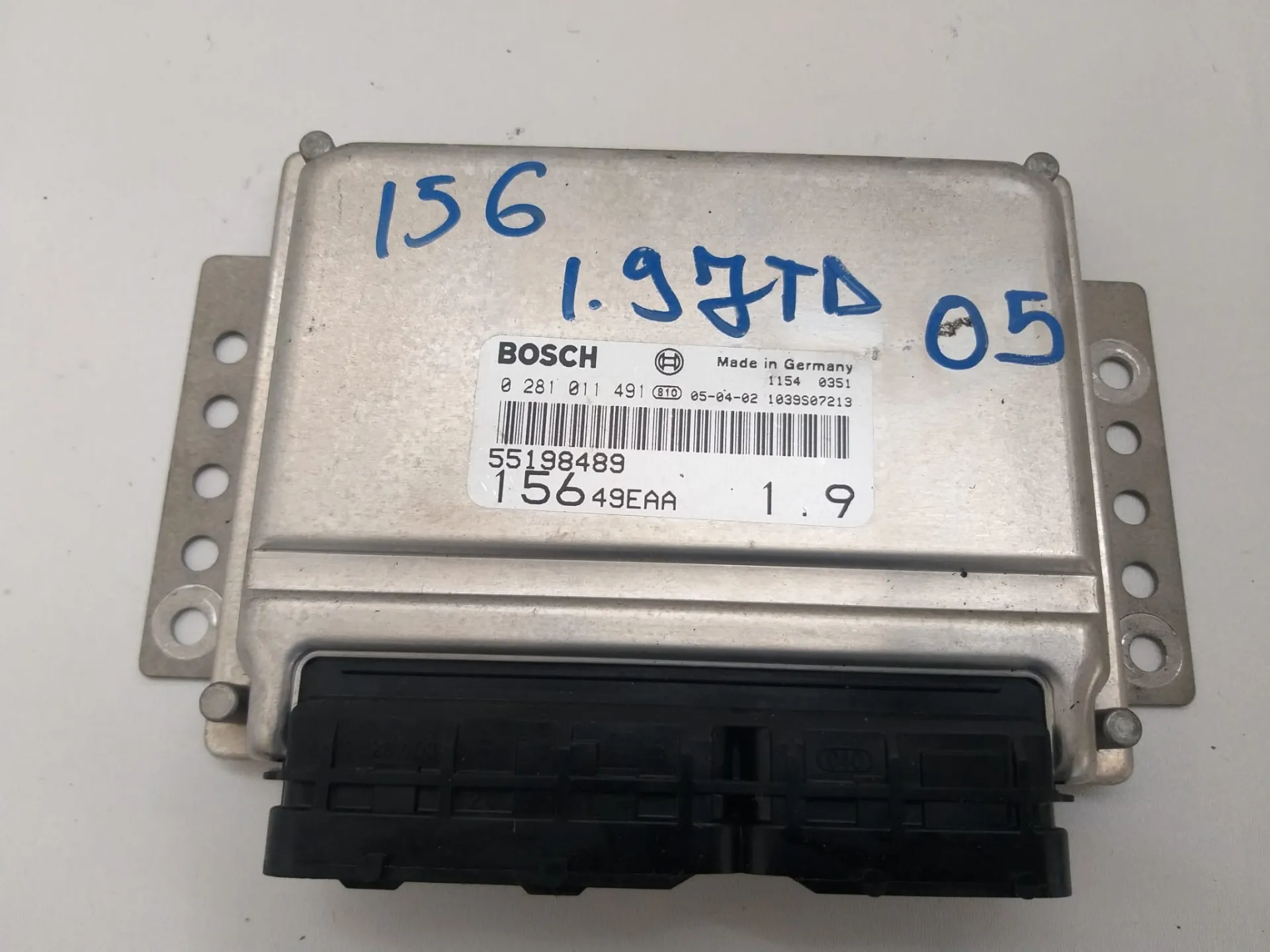 Centralina motore Alfa 156 del 2005 1.9 Diesel CODICE RICAMBIO : 0281011491