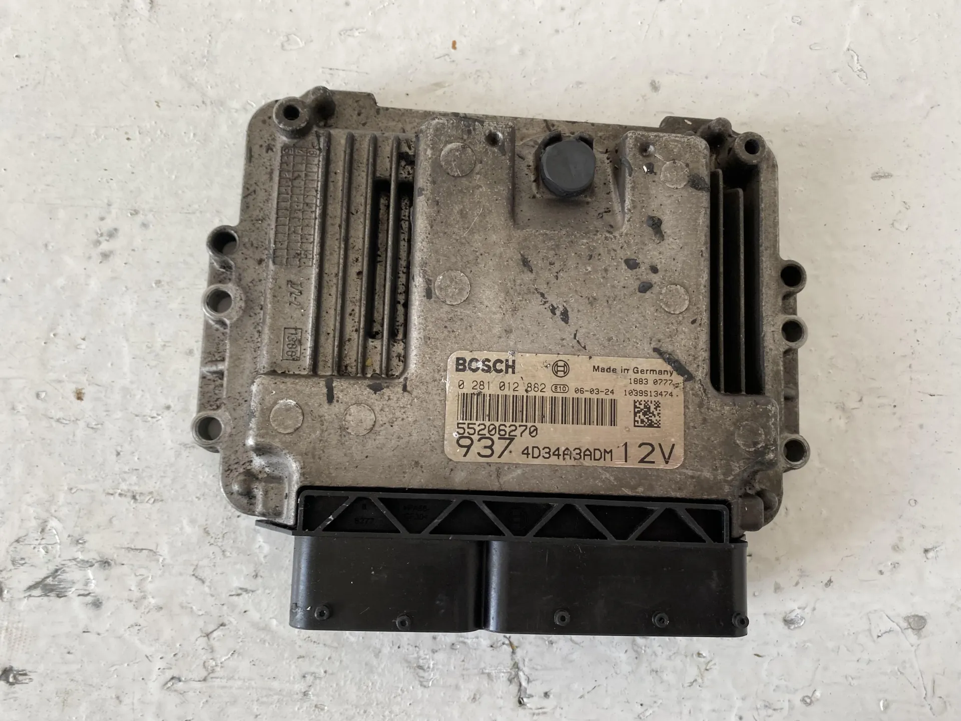CENTRALINA MOTORE con codice 0281012882 da ALFA ROMEO 147 Serie (937_) (05>10) 1900 Diesel con codice motore 937A3000/937A3000 (2008)