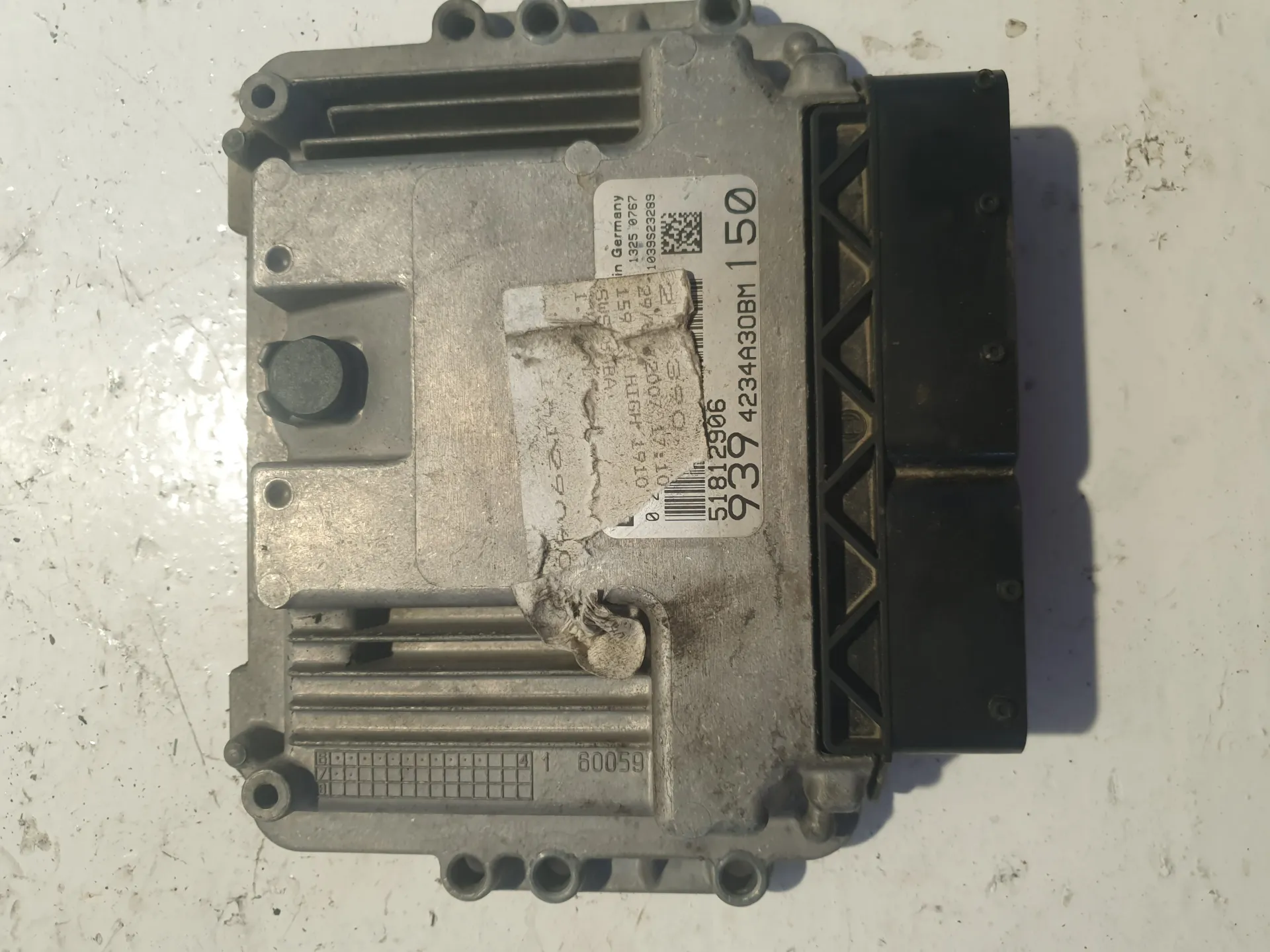 CENTRALINA MOTORE con codice 51812906.939 / 4234A30BM / 13250767 / 1039S23289 da ALFA ROMEO 159 Berlina Serie (939_) (05>11) 1900 Diesel (2009)