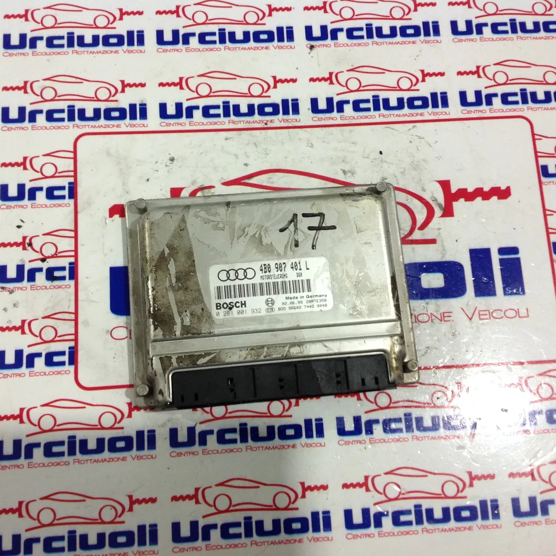 0281001932 4B0907401L CENTRALINA MOTORE AUDI A6 Berlina Serie C5 (4B2) (97>04) 2500 Diesel (2000)