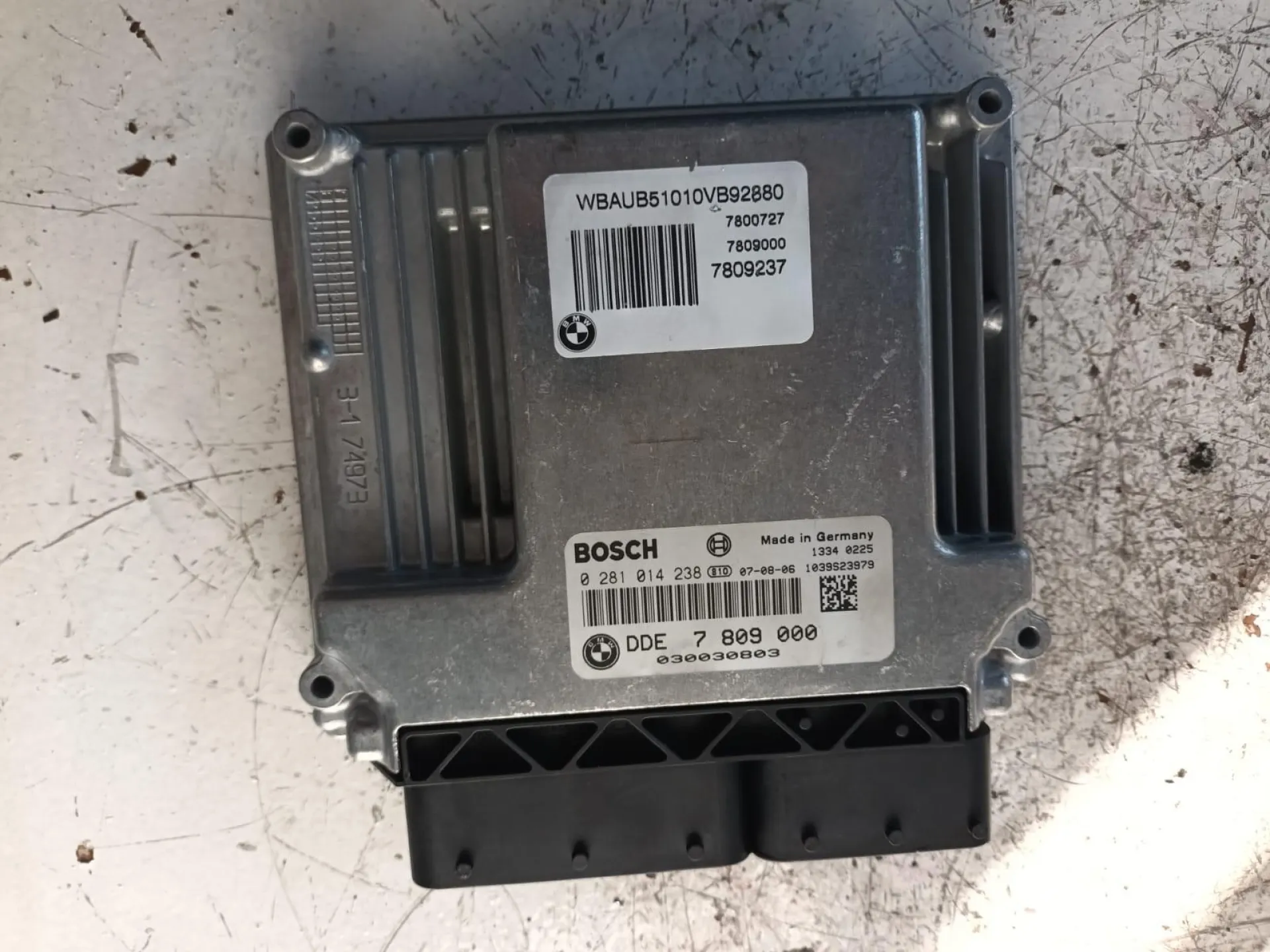 CENTRALINA MOTORE con codice 0281014238 da BMW Serie 1 Serie (E87) (07>) 2000 Diesel con codice motore N47D20A/N47D20A (2009)
