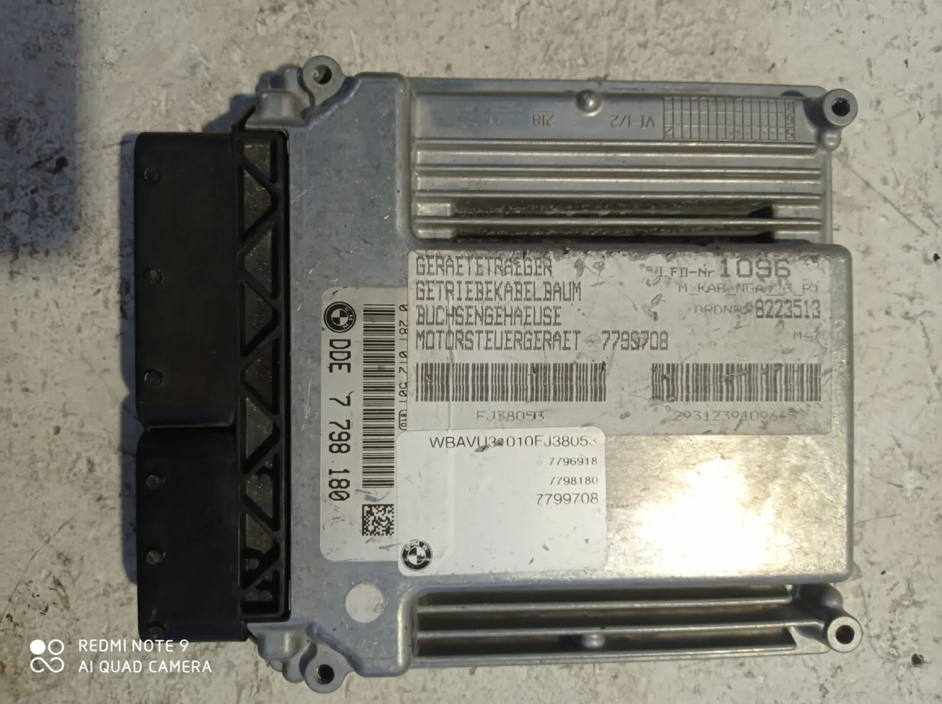 CENTRALINA MOTORE con codice 7798180 da BMW Serie 3 E90 Berlina 2Â° Serie 2000 Diesel (2009)