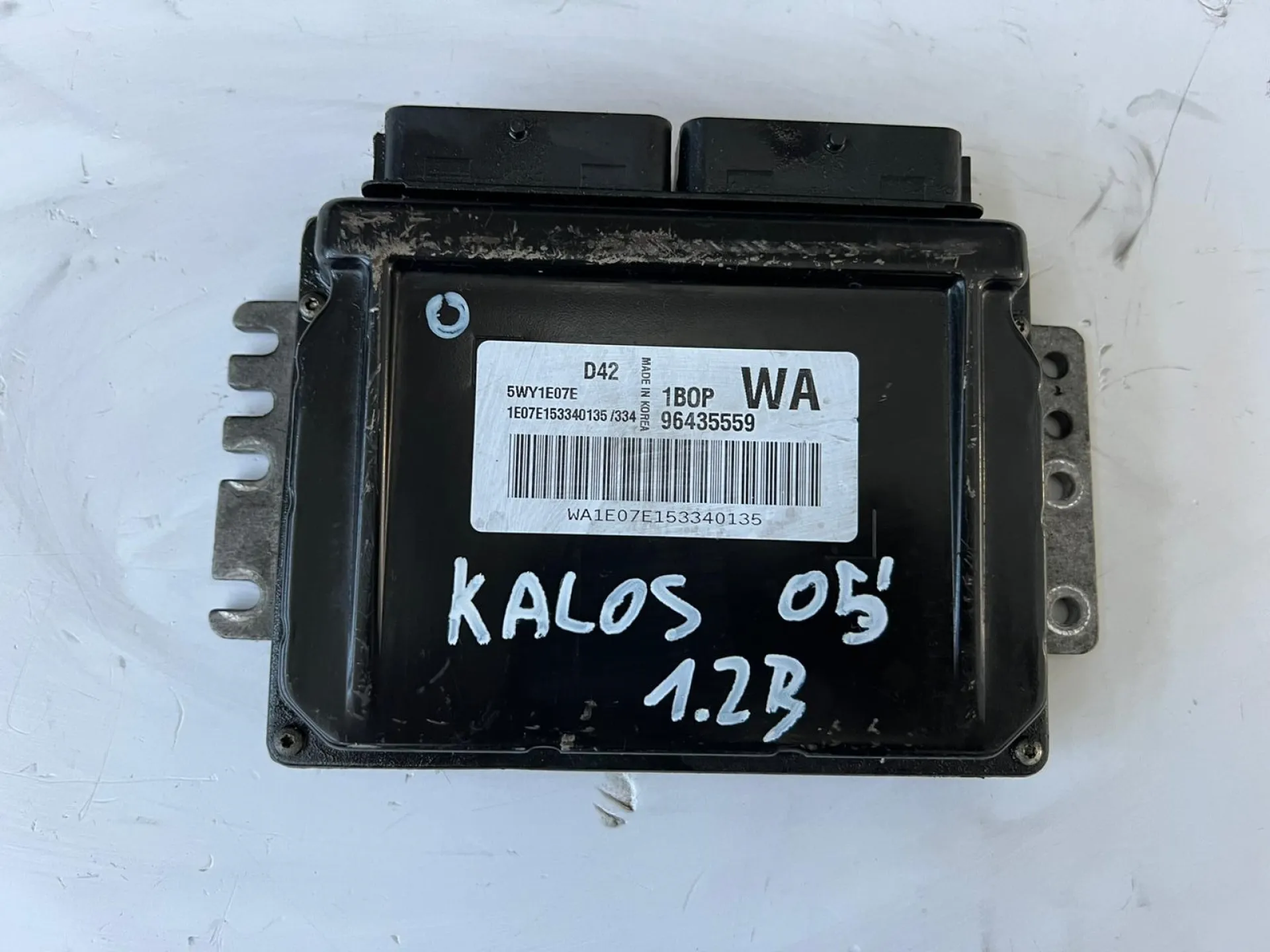 Centralina motore Chevrolet Kalos 1.2 B del 2005 CODICE RICAMBIO : 96435559