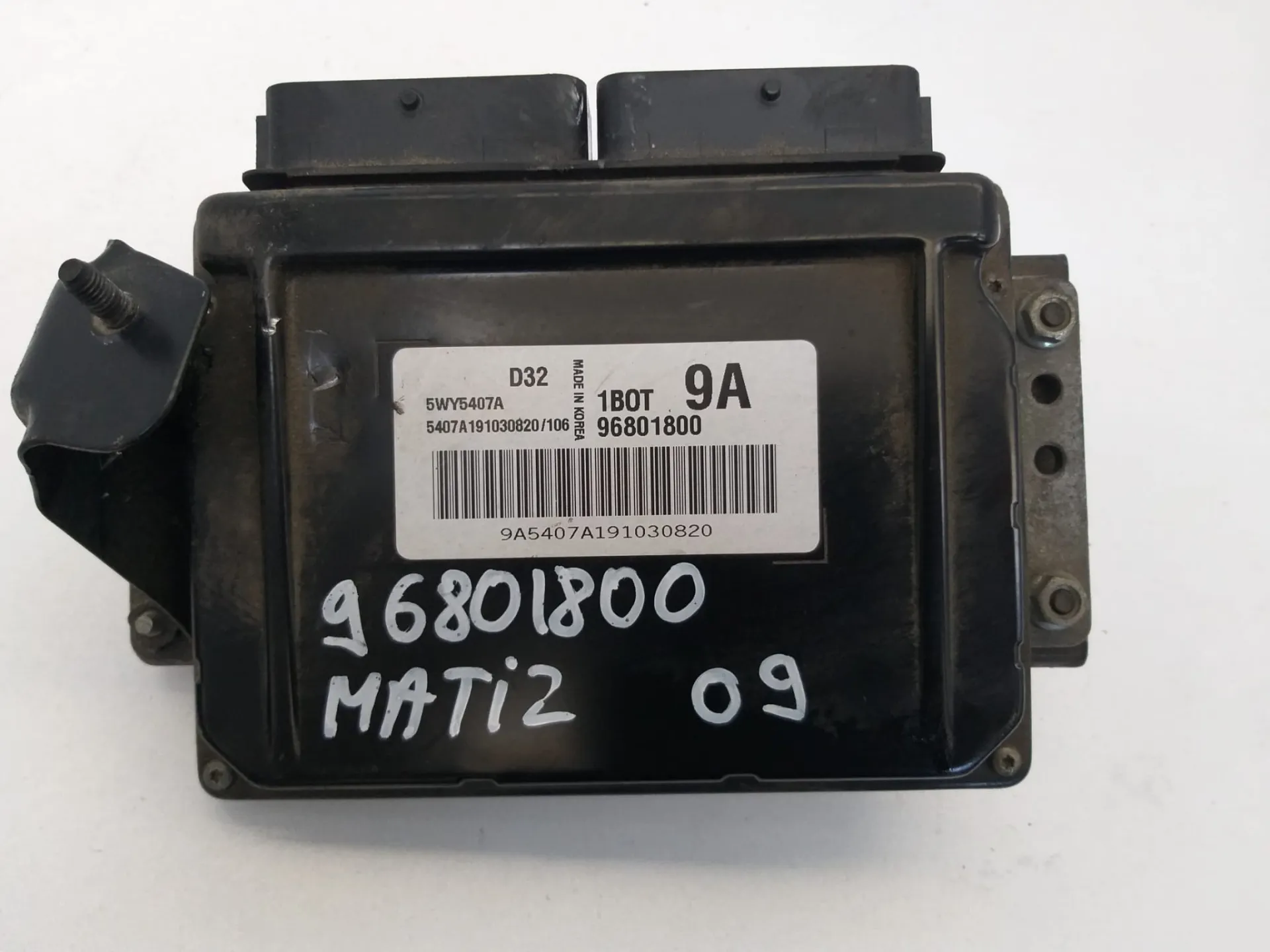 Centralina motore Chevrolet Matiz del 2009 1.0 Benzina CODICE RICAMBIO : 96801800