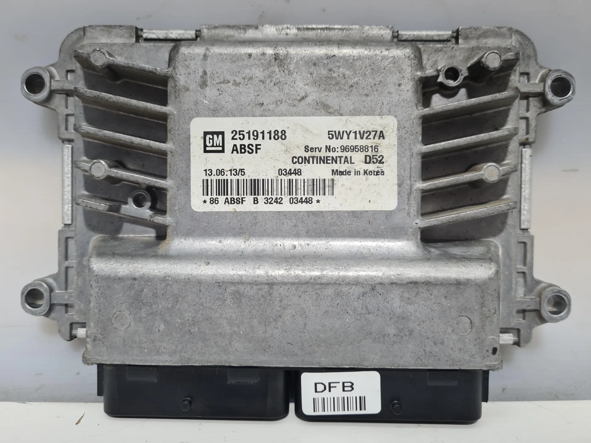 CENTRALINA MOTORE con codice 96958816 da CHEVROLET Spark 2° Serie con codice motore B12D1 Benzina 1200 (12>)