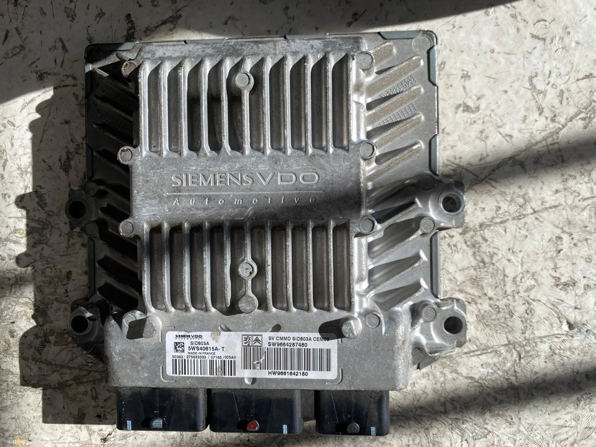 CENTRALINA MOTORE con codice 5WS40615A T da CITROEN C4 1Â° Serie 2000 Diesel con codice motore RHJ/RHJ (2009)