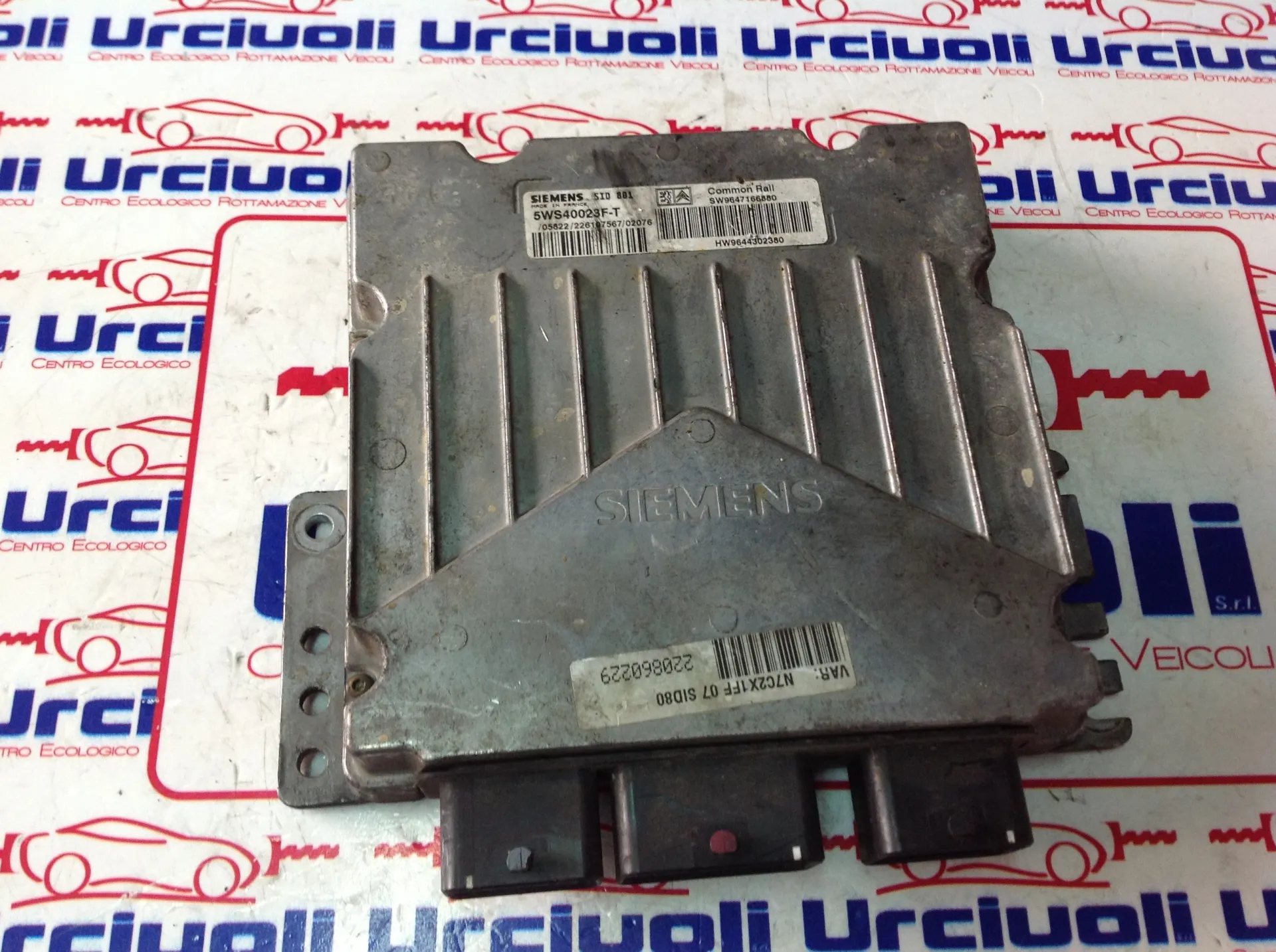 5WS40023F-T 9647166880 CENTRALINA MOTORE CITROEN C5 Berlina 1Â° Serie Diesel