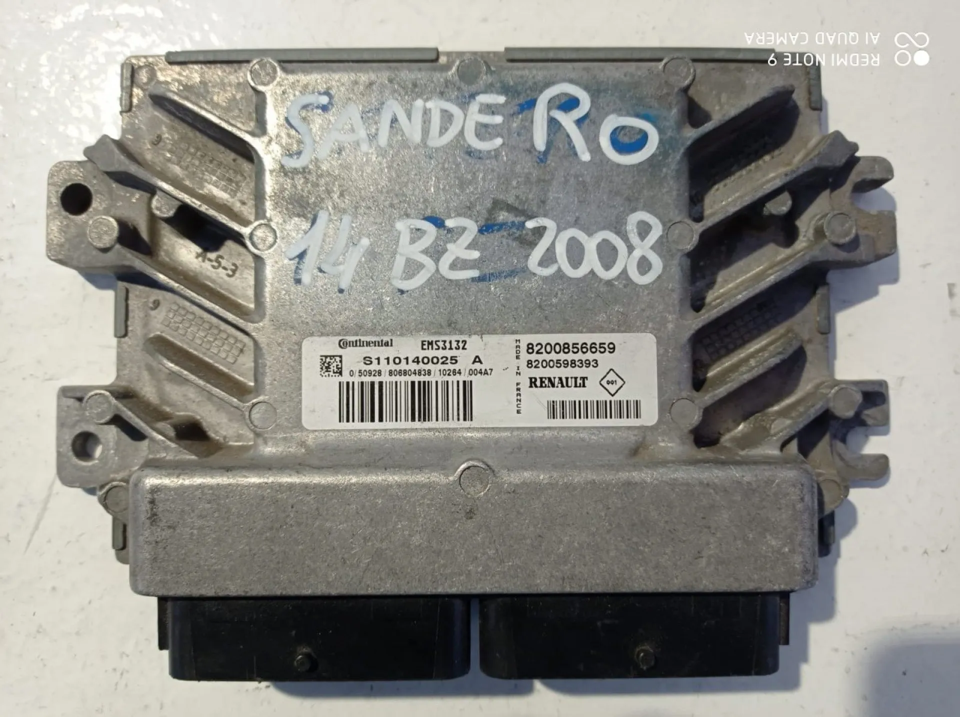 CENTRALINA MOTORE con codice S110140025A da DACIA Sandero 1Â° Serie 1400 Benzina (2008)