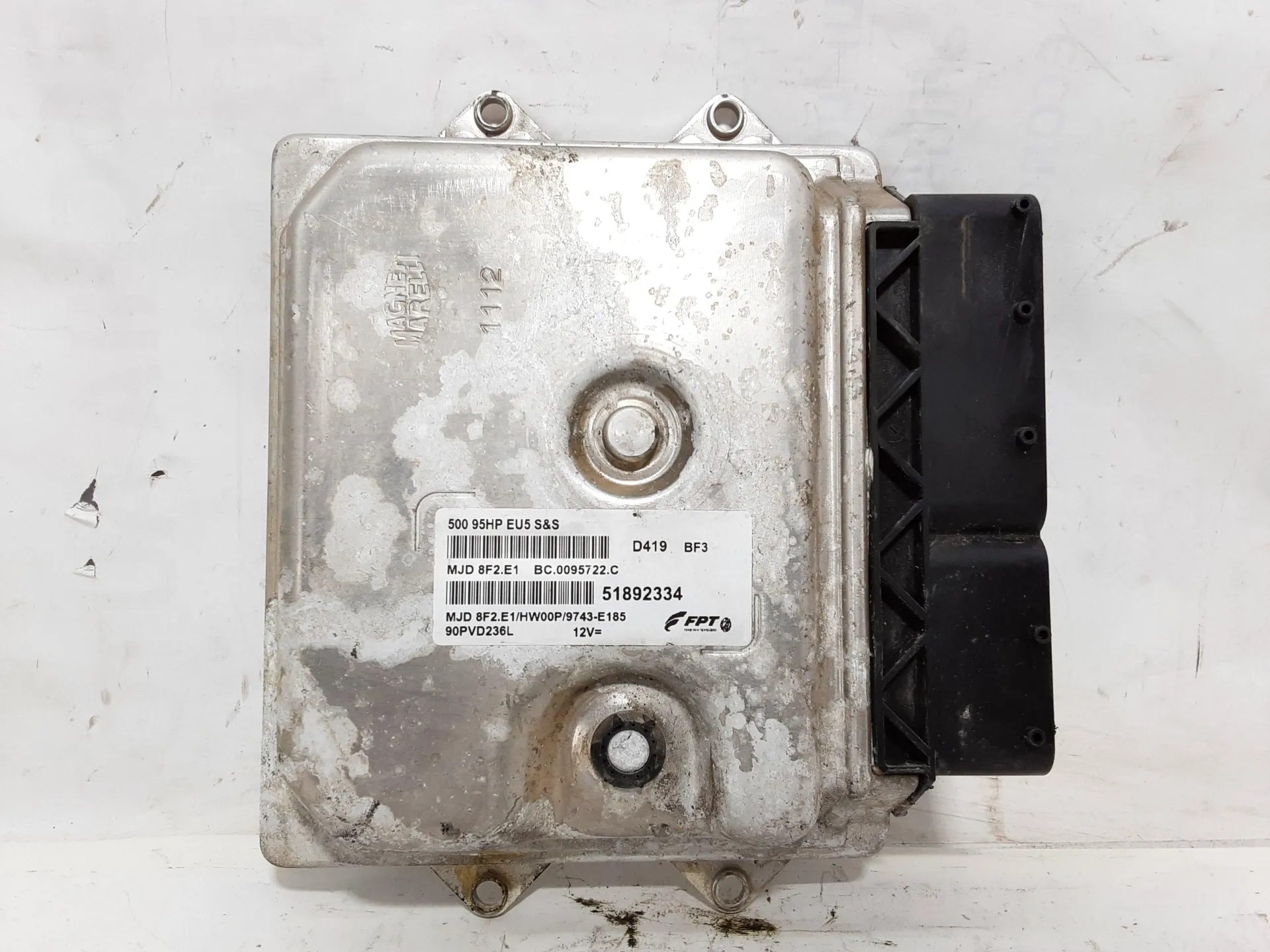 CENTRALINA MOTORE con codice 51892334 da FIAT 500 Serie (07>14) 1300 Diesel 70 kW / 95 CV con codice motore 199B1000/199 B1.000, 312 B1.000 (2011)