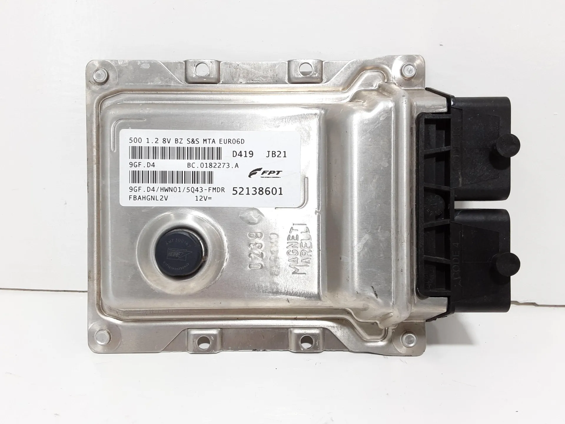CENTRALINA MOTORE con codice 52138601 da FIAT 500 Serie 169 A4.000 Benzina 1200 (07>14)