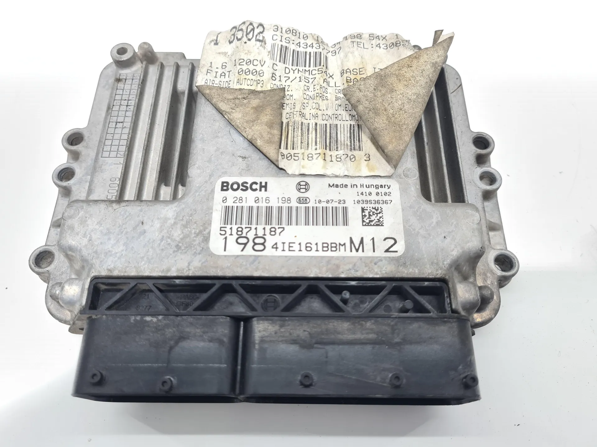 CENTRALINA MOTORE con codice 51871187 da FIAT Bravo 2° Serie 198 A2.000 Diesel 1600 (07>10)