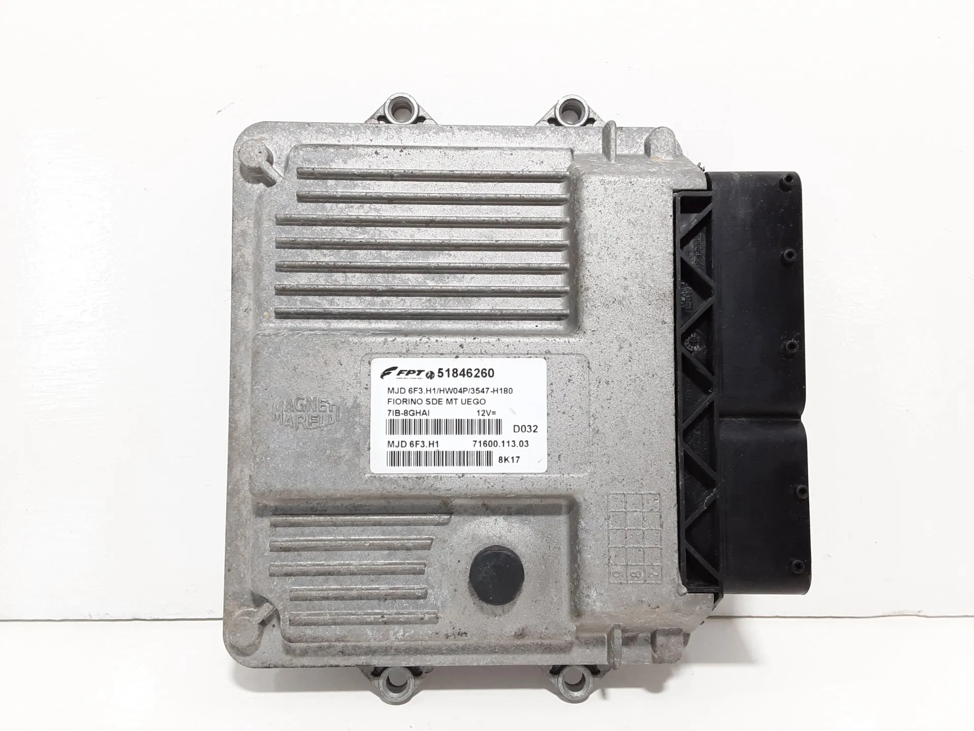 CENTRALINA MOTORE con codice 51846260 da FIAT Fiorino 2° Serie 1300 Diesel 55 kW / 75 CV con codice motore 199A2000/199 A2.000, 199 A9.000 (2009)