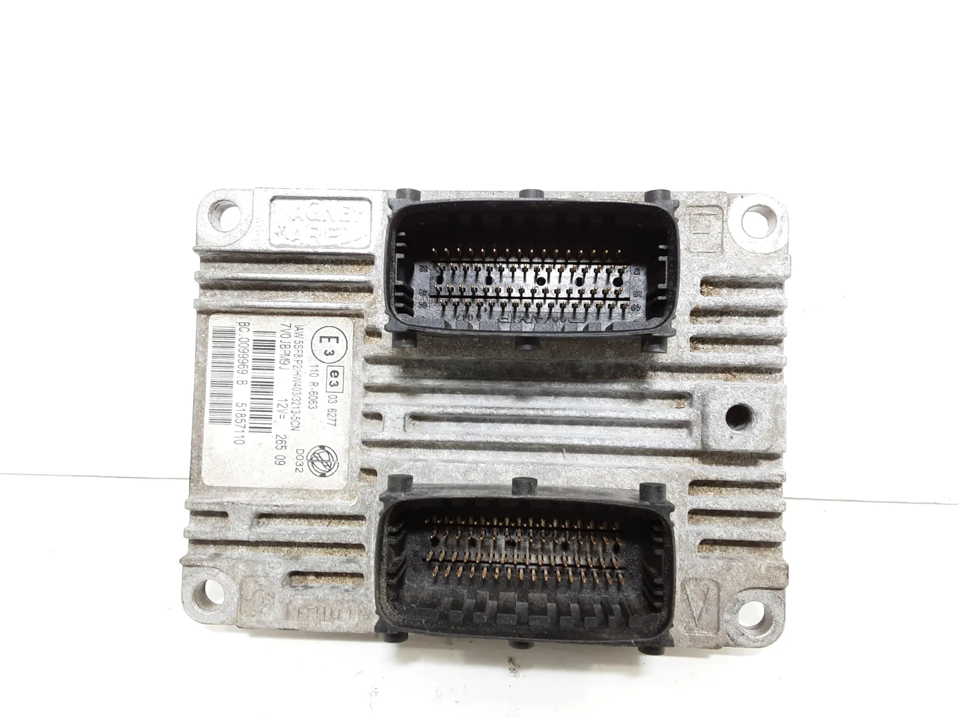 CENTRALINA MOTORE con codice 51857110 da FIAT Punto EVO 1400 Bifuel/Gas 57 kW / 78 CV con codice motore 350A1000/350 A1.000 (2009)
