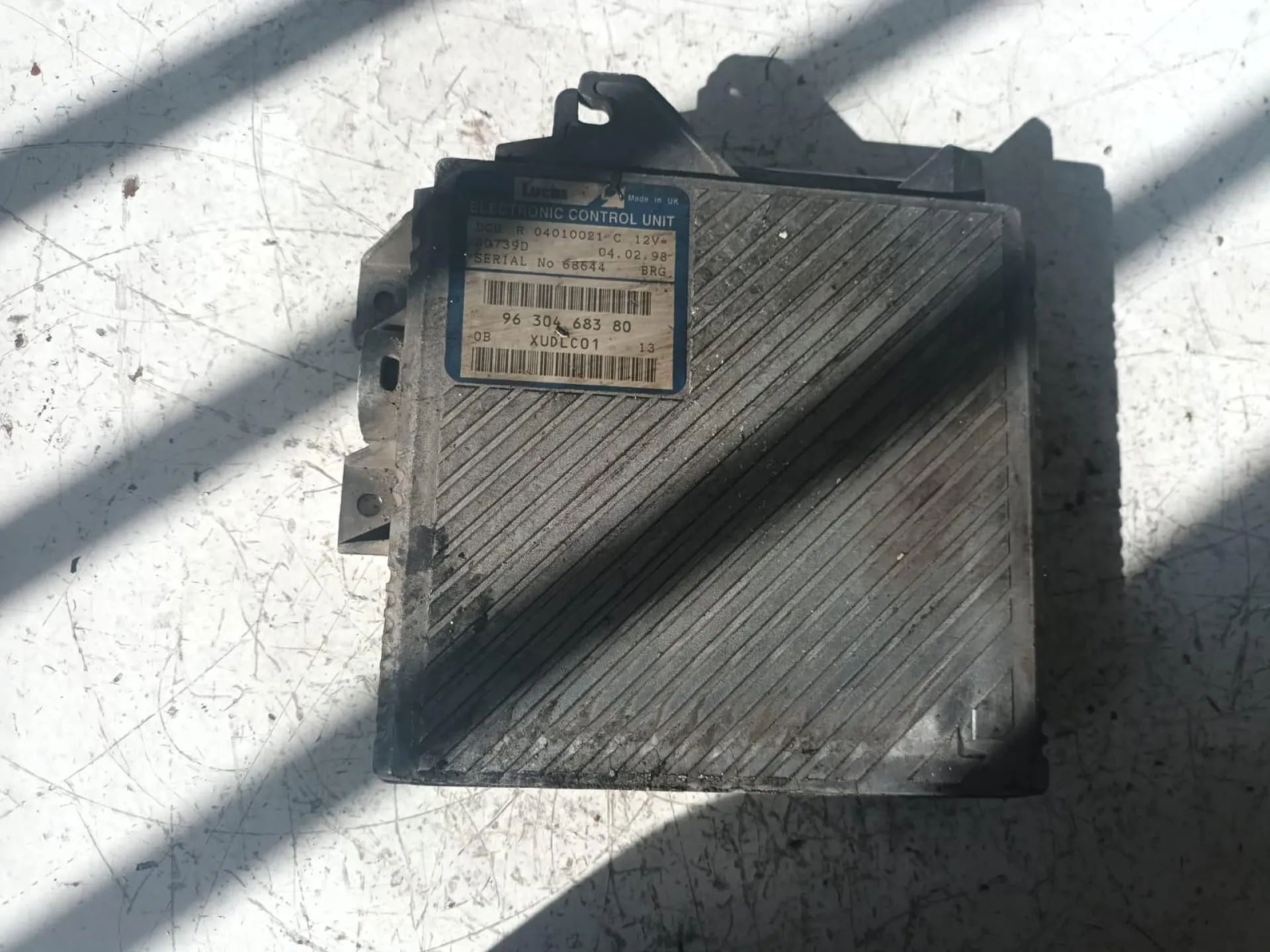 CENTRALINA MOTORE con codice 9630468380 da FIAT Ulysse 1Â° Serie 2100 Diesel con codice motore P8C/P8C (1998)