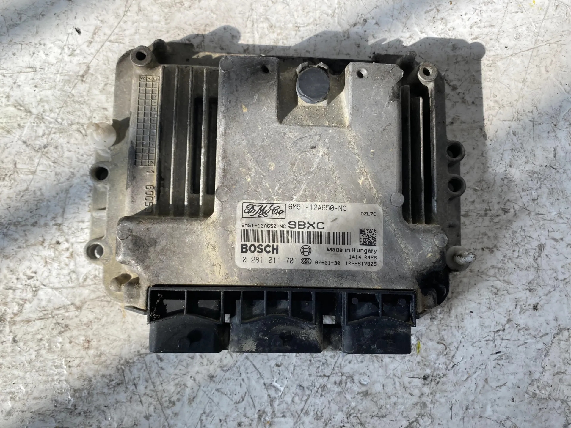 CENTRALINA MOTORE con codice 6M51 12A650NC da FORD Focus Berlina 4Â° Serie 1600 Diesel con codice motore HHDA/HHDA (2008)