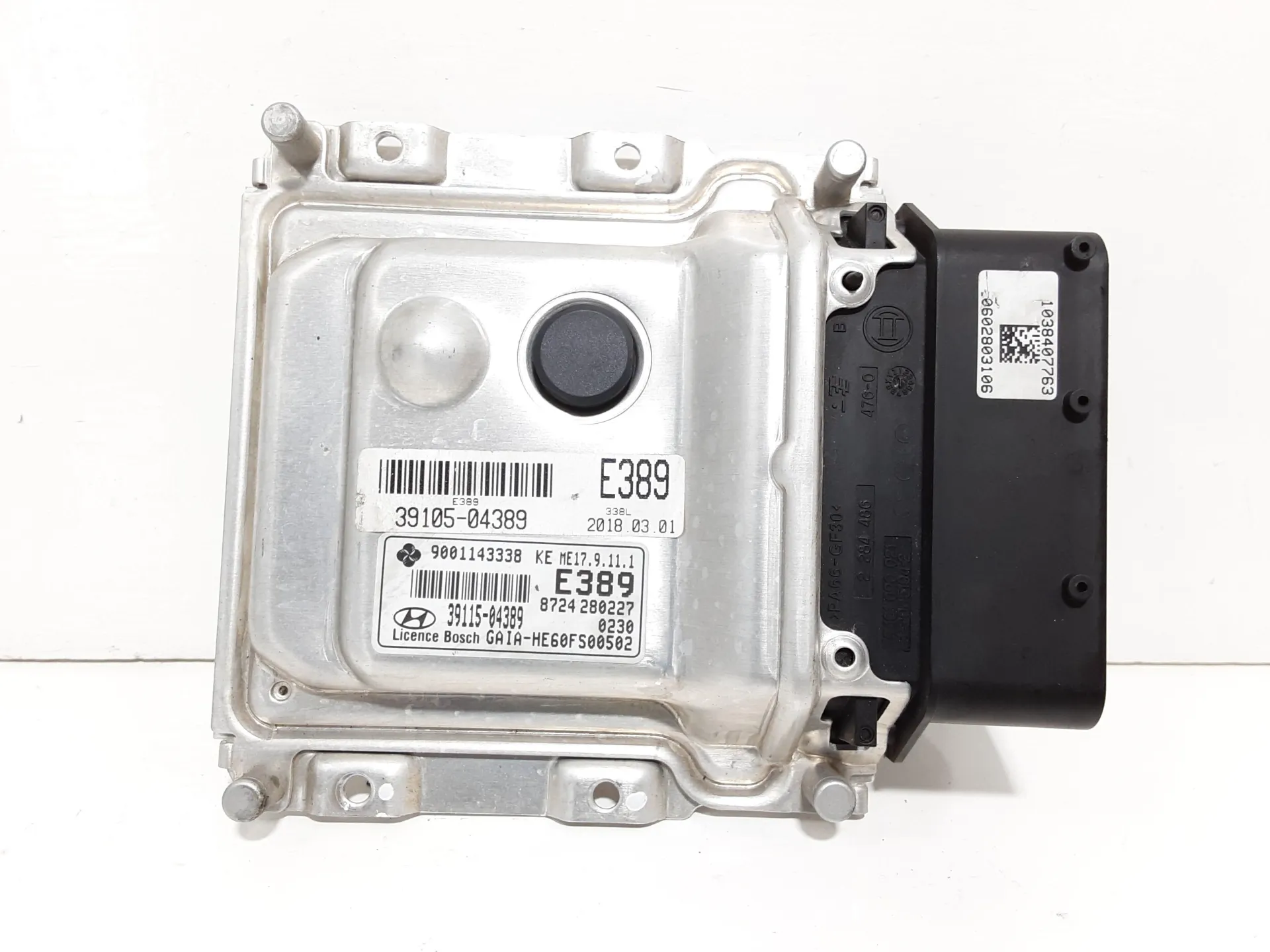 CENTRALINA MOTORE con codice 3911504389 da HYUNDAI i10 2° Serie 1000 Benzina 49 kW / 67 CV con codice motore G3LA/G3LA (2018)